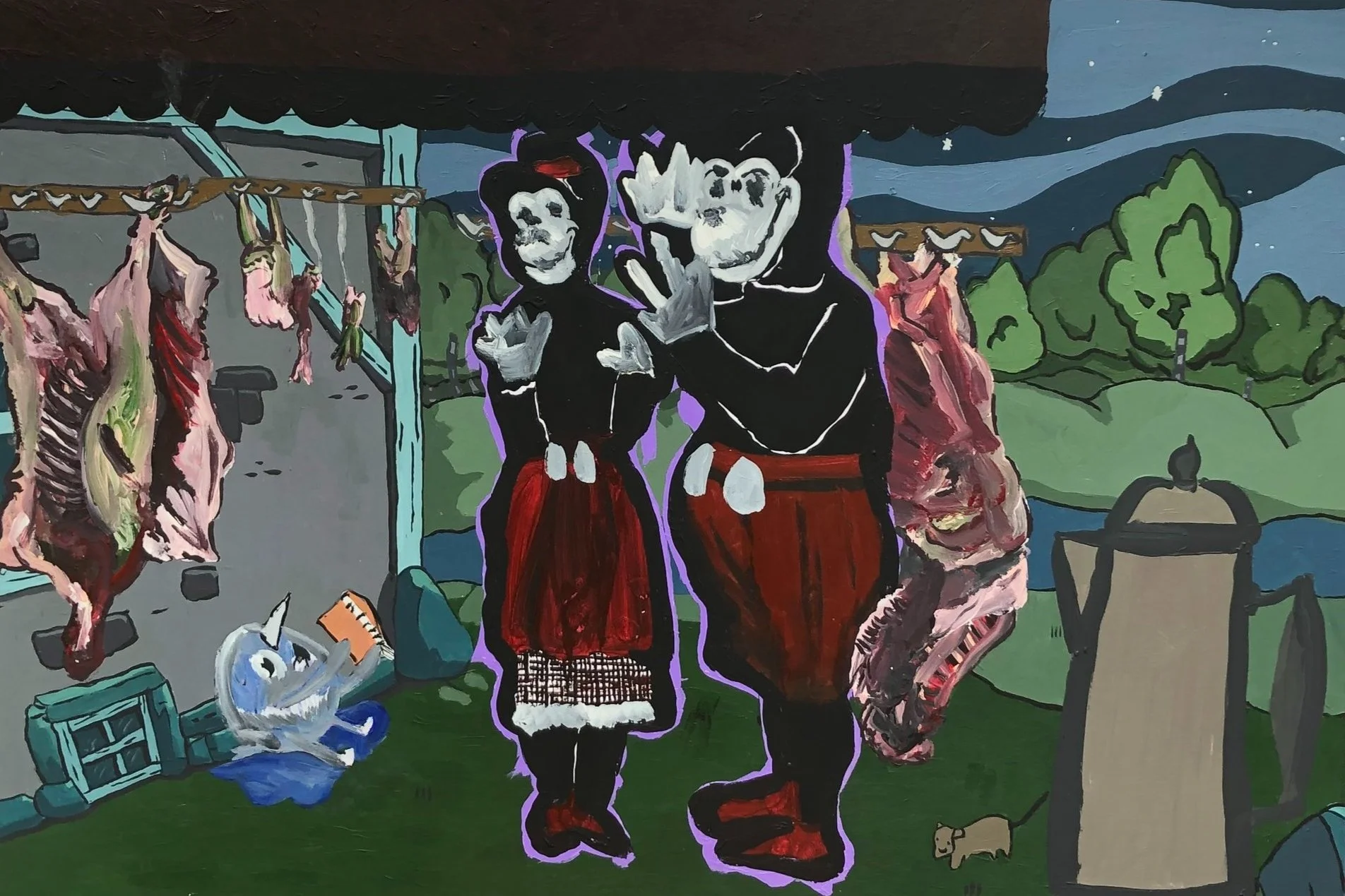 “The Outsider” Acrylic on Board, 2020, H83 cm x 59 cm