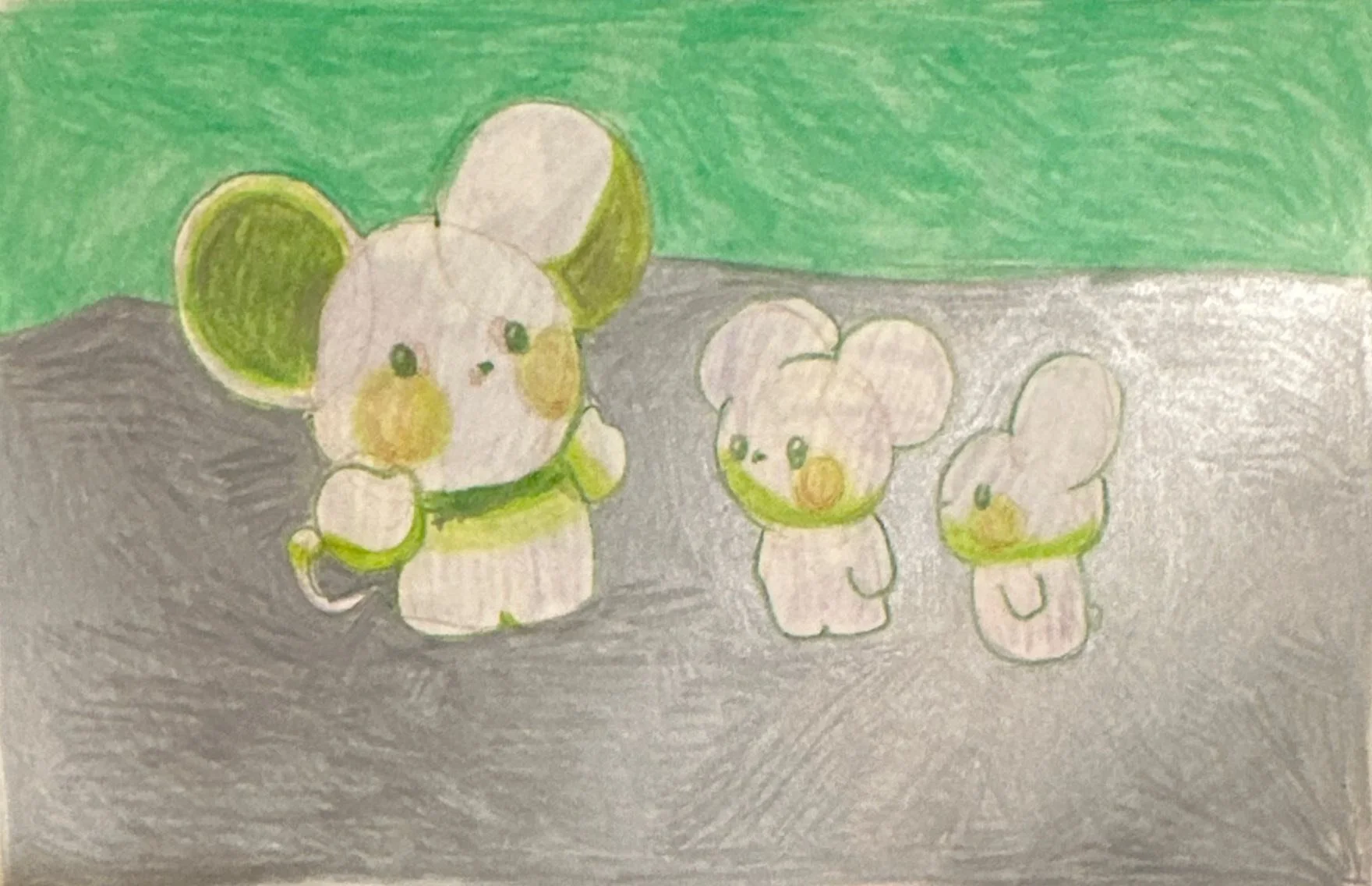 Mice, Paper, 2026, 14.8 x 10.5 cm 
