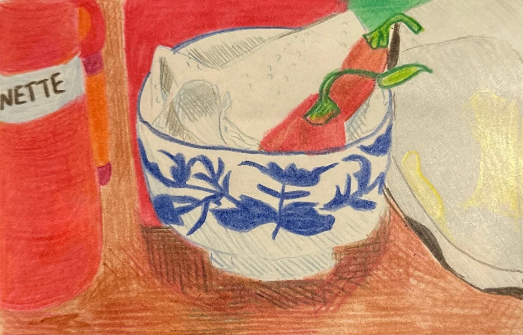 Chilli, Paper, 2026, 14.8 x 10.5 cm 