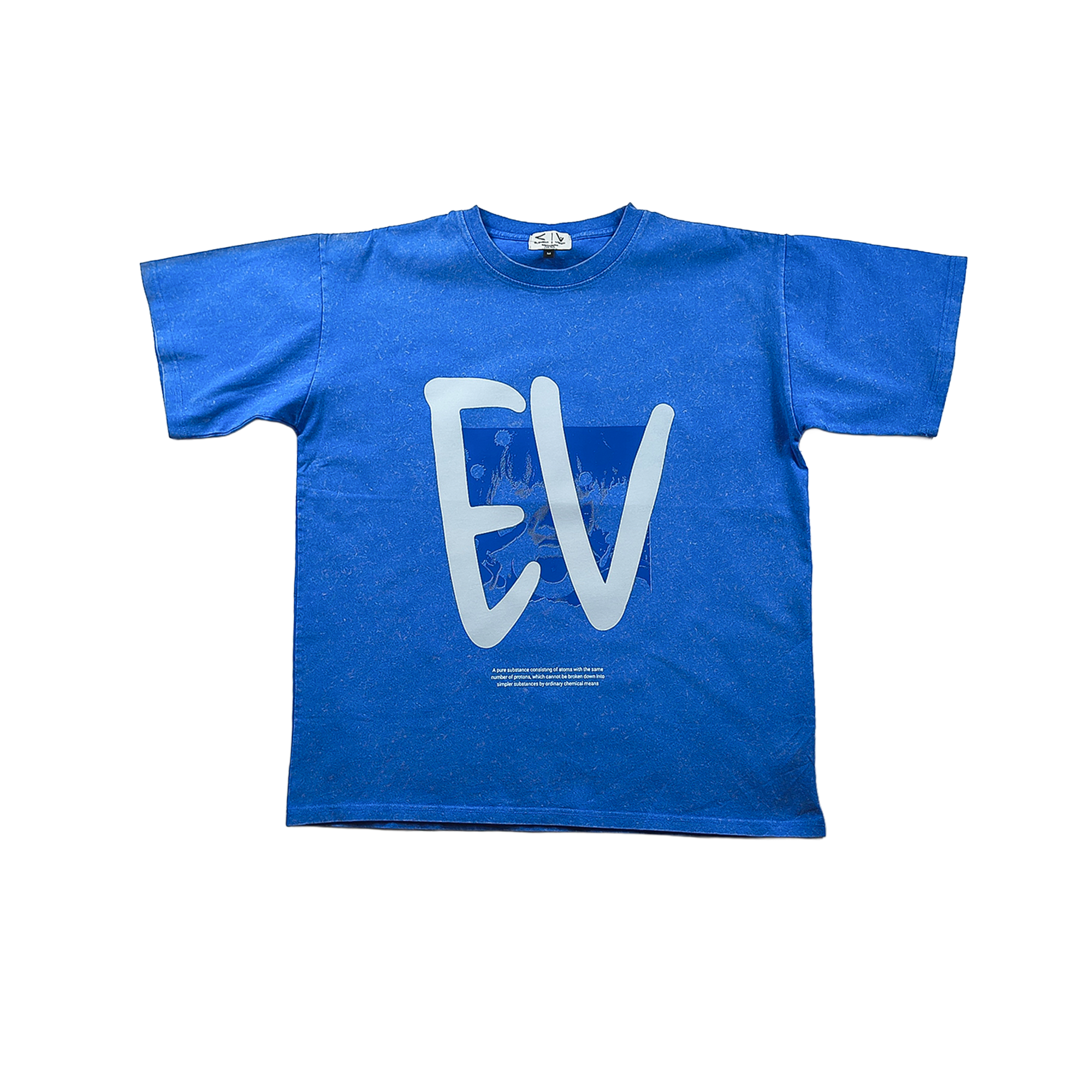Blue/Pink EV Stone Washed Tee