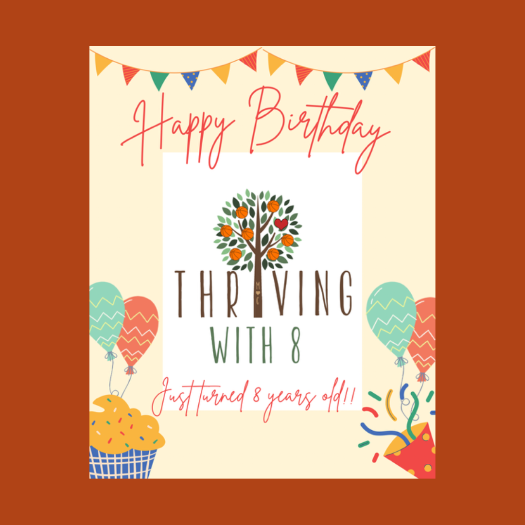 Celebrating 8 years of Thriving With 8 Podcast!