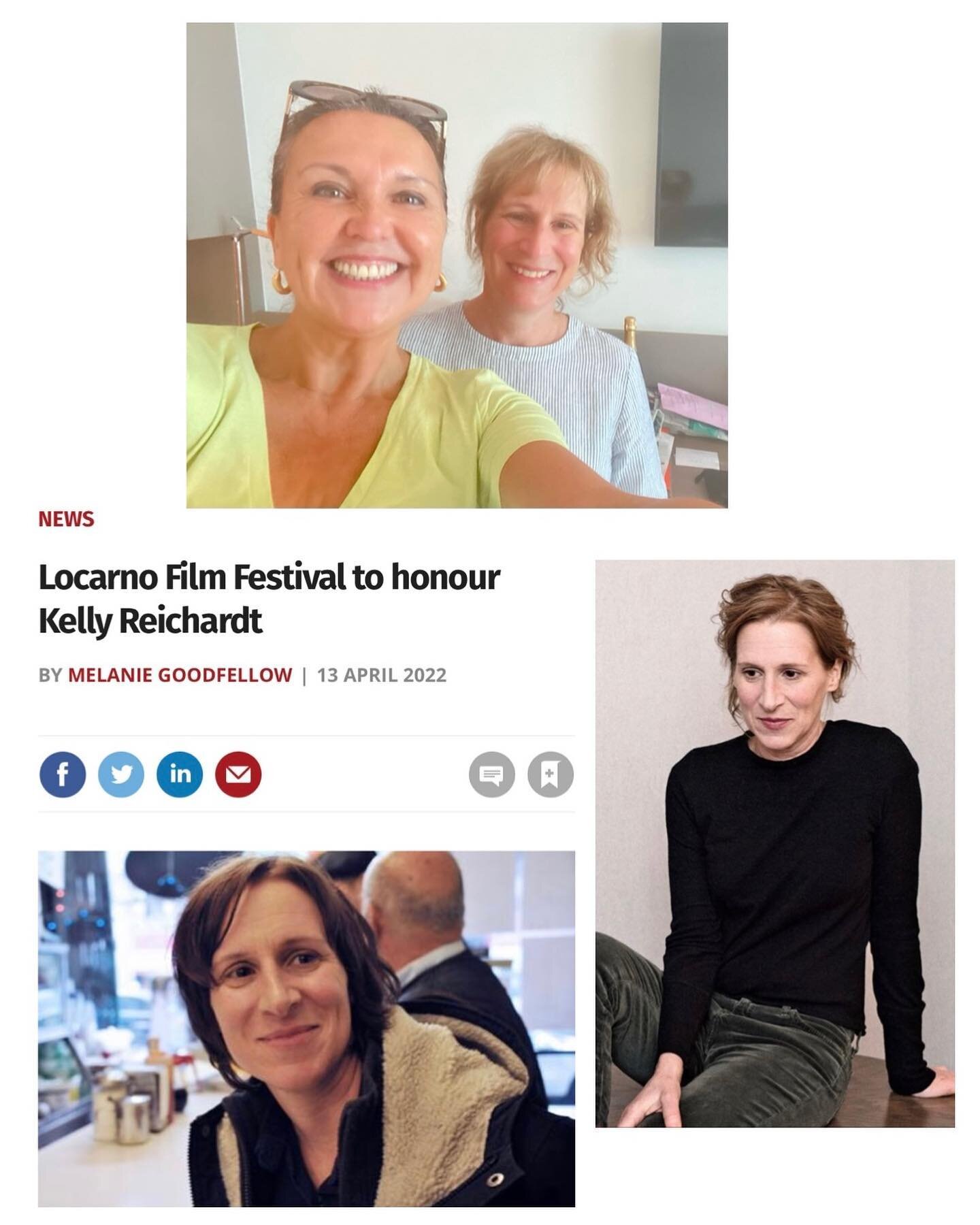 It was a pleasure to meet you Kelly Reichardt and congratulations on the Locarno&rsquo;s Film Festival recognition of your work.  #locarnofilmfestival #filmawards #kellyreichardt #beautycorner #waxing #handsandfeet #gelpolish #massagetherapy #reflexo