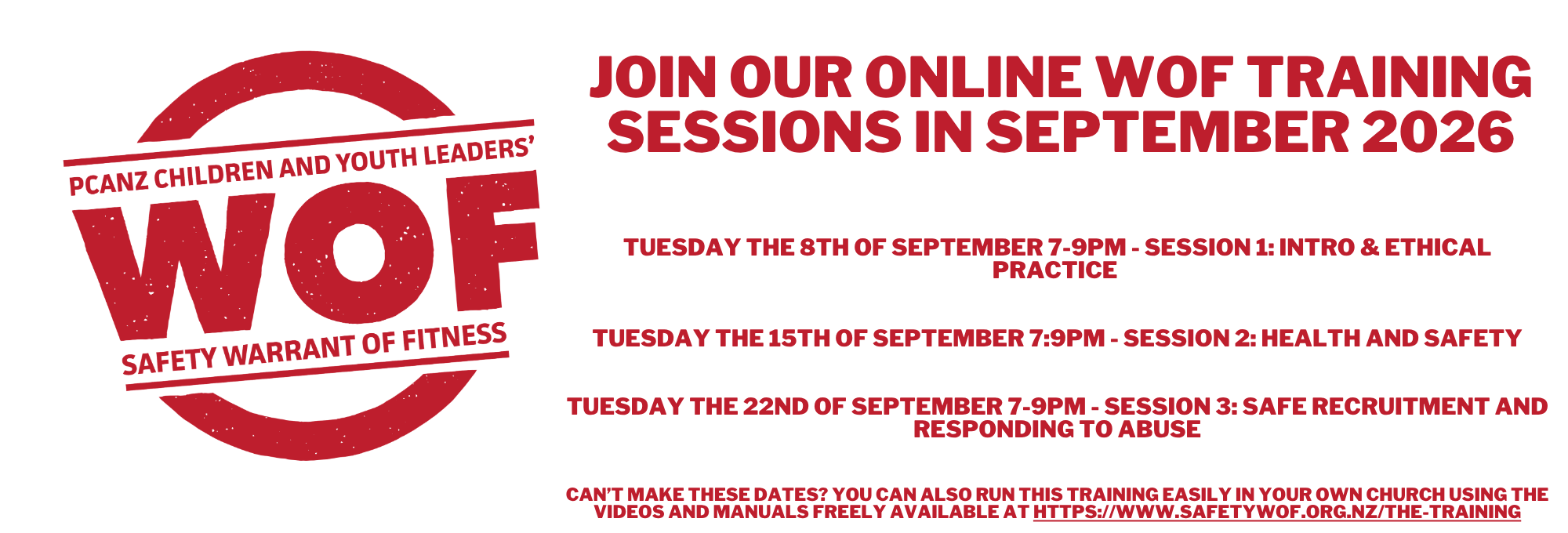 PCANZ Safety WOF Online Training