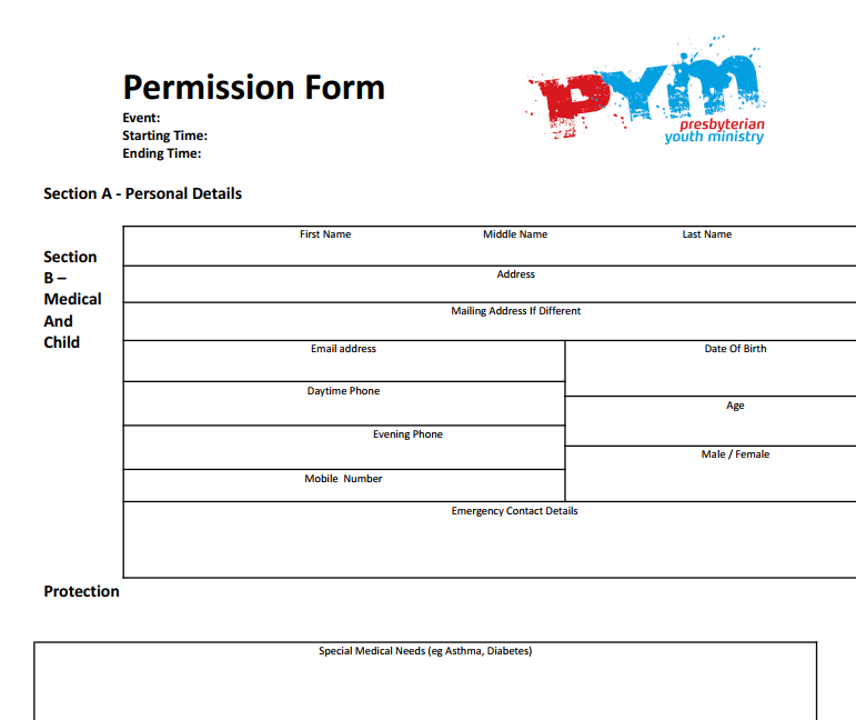 Permission Form