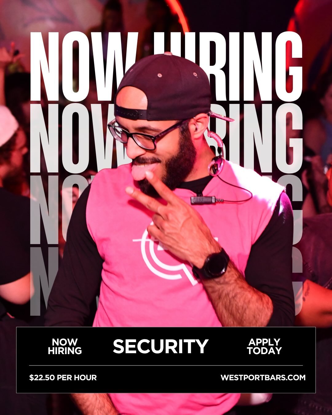 Wanna get paid for keeping the party in check 🙌🏼

We&rsquo;re hiring security at Q
$22.50/hr 💸

Hold it down. Keep it moving. Be part of the energy.

Apply now at westportbars.com

#WestportNights #QBarKC #NowHiring #NightlifeJobs #securityjobs