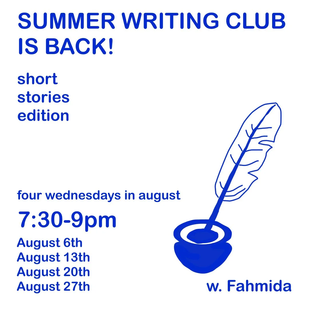 SUPER SUMMER WRITING CLUB 2025 w. fahmida
