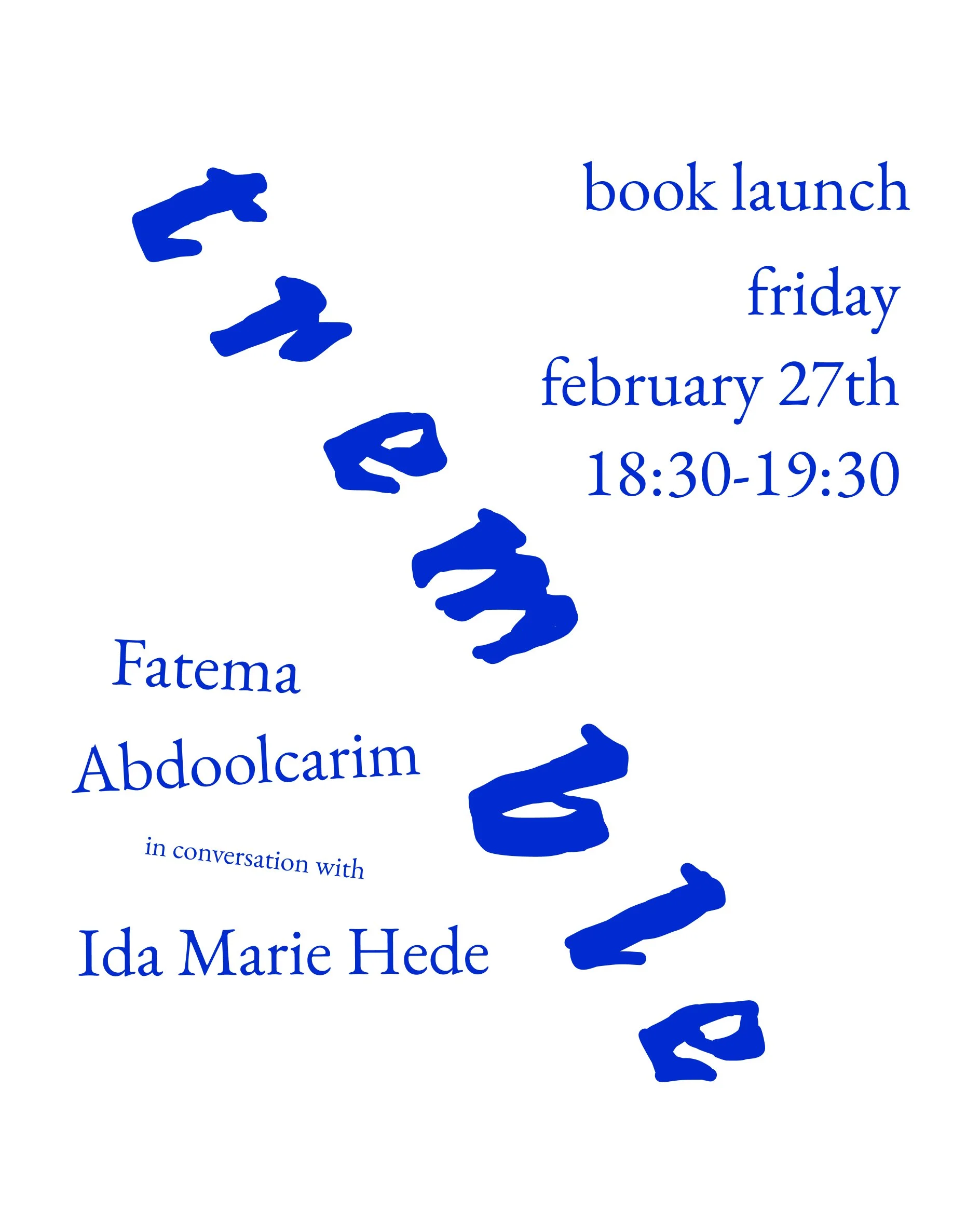 TREMBLE // book launch with Fatema Abdoolcarim