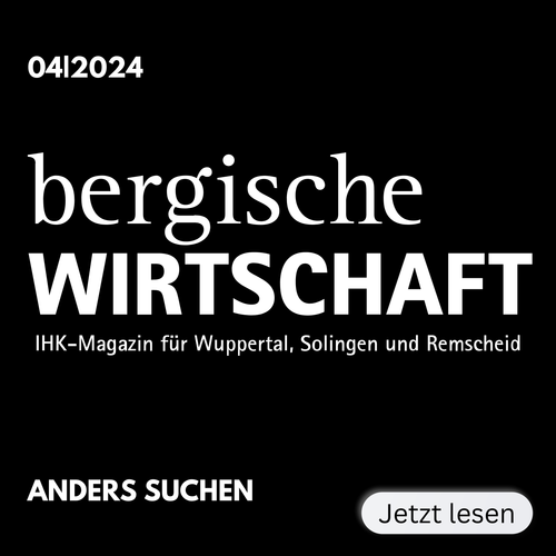 Titelseite bergische wirtschaft, IHK-Magazin 04/2024