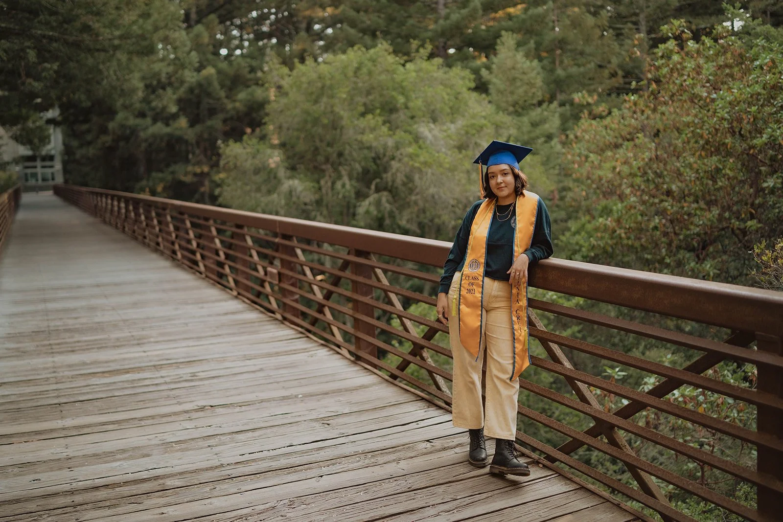 UCSC individual portrait session in Santa Cruz redwoods