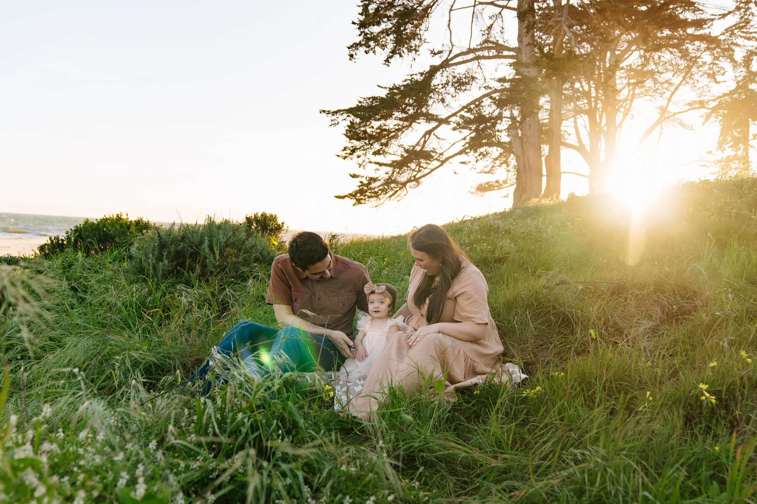 Natural light family portraits in Santa Cruz California