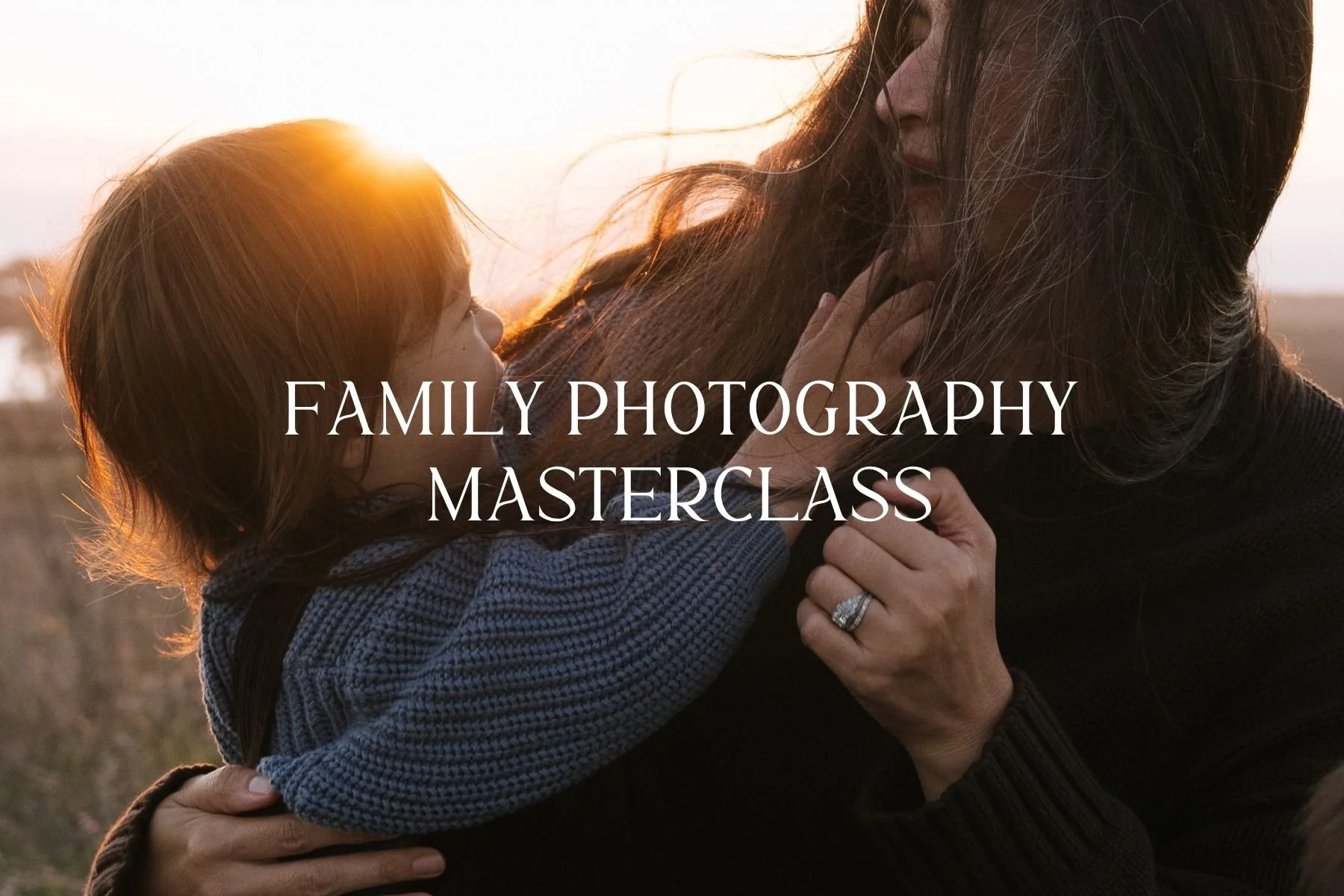 Child Playing with Mothers hair during family photoshoot