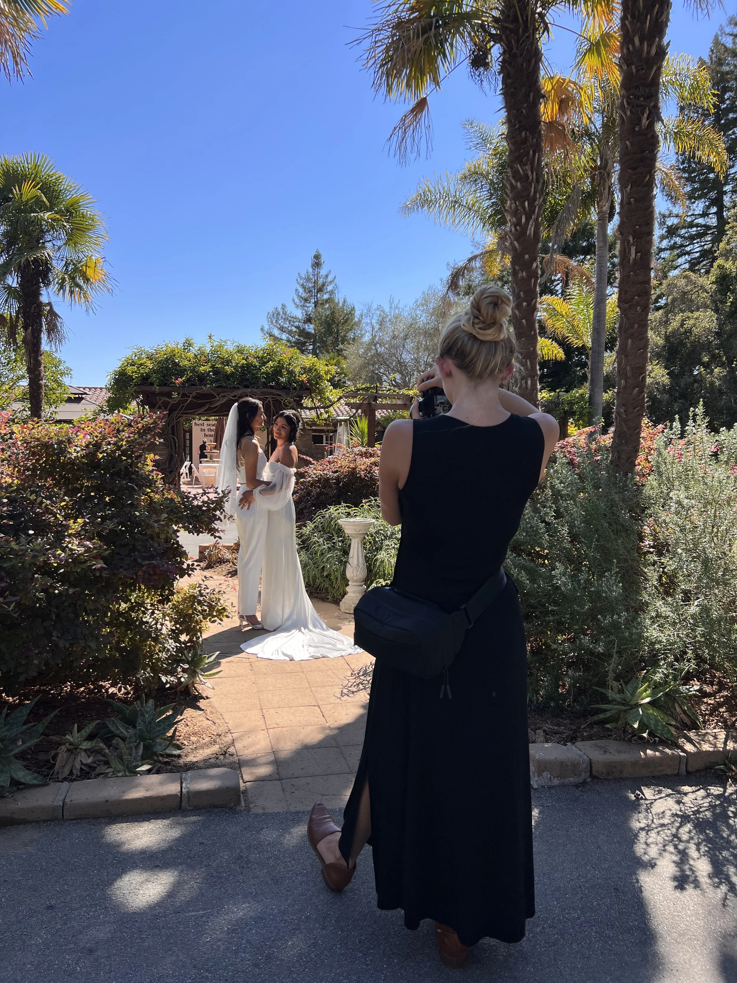 Behind the scenes wedding photography in Santa Cruz