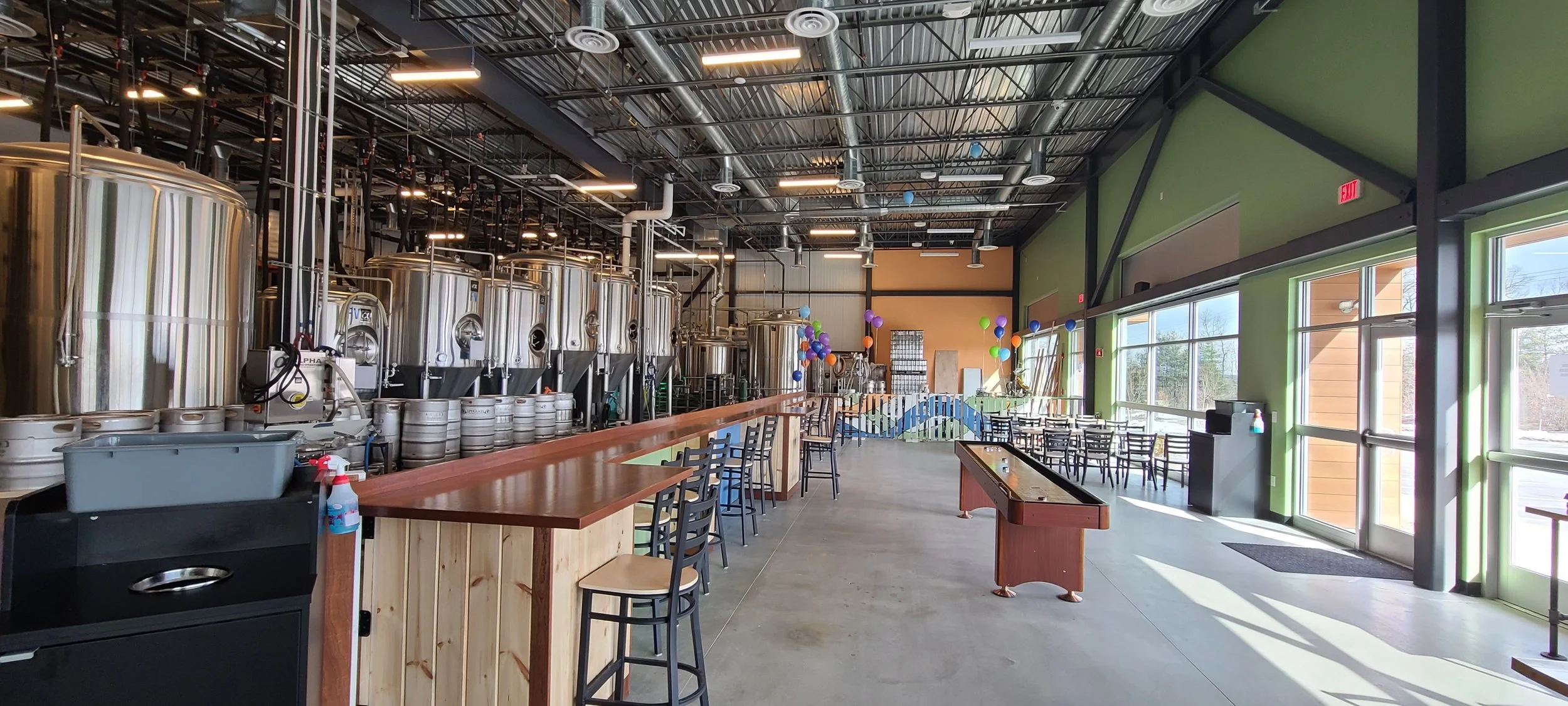 main tap room and brewery
