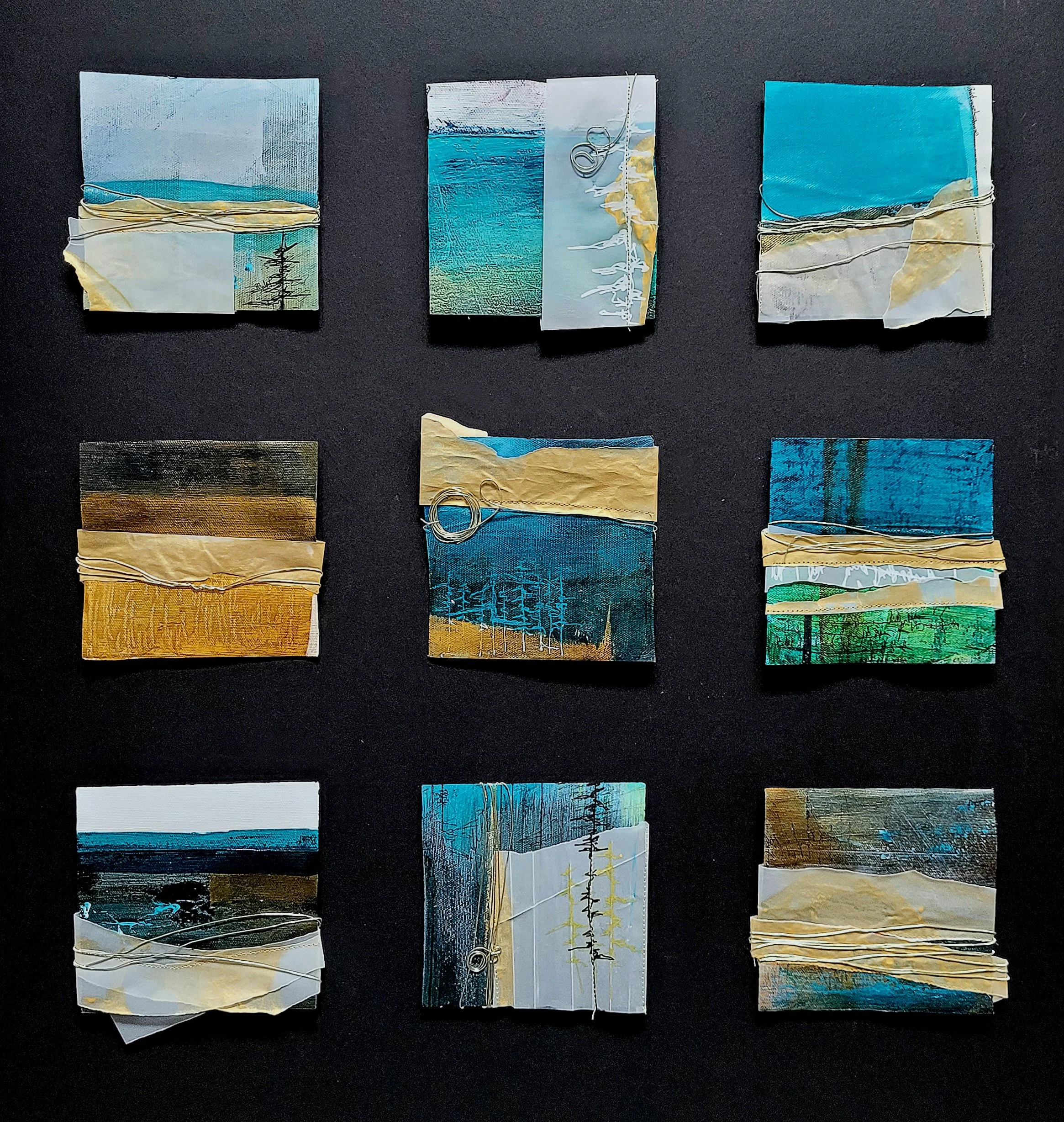 "The Gift of Nature II" on canvas
9 images 5" x 5"  mounted on mat board 36" x 24"