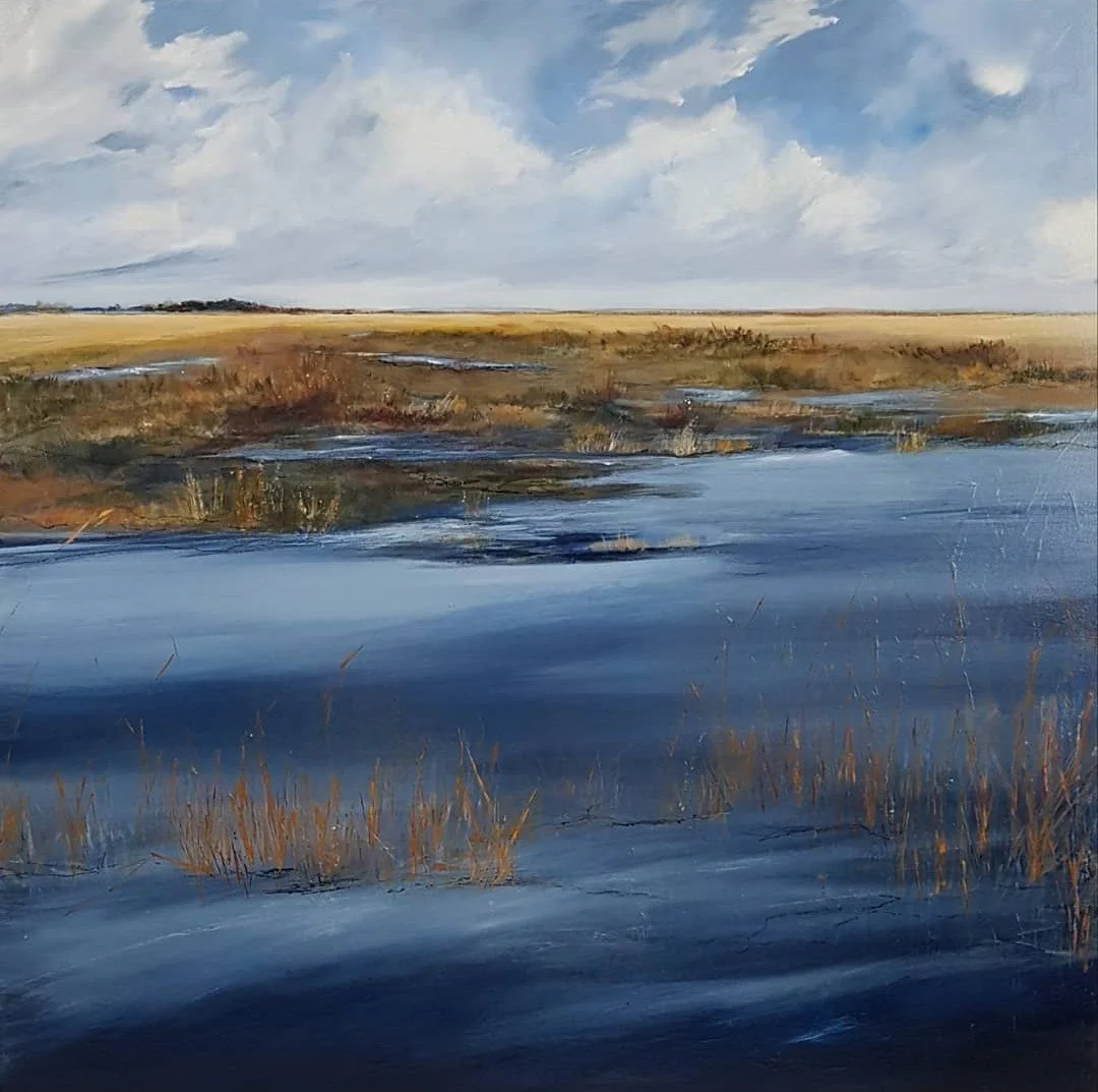 "Fallen For Blue"
36 x 36 on canvas