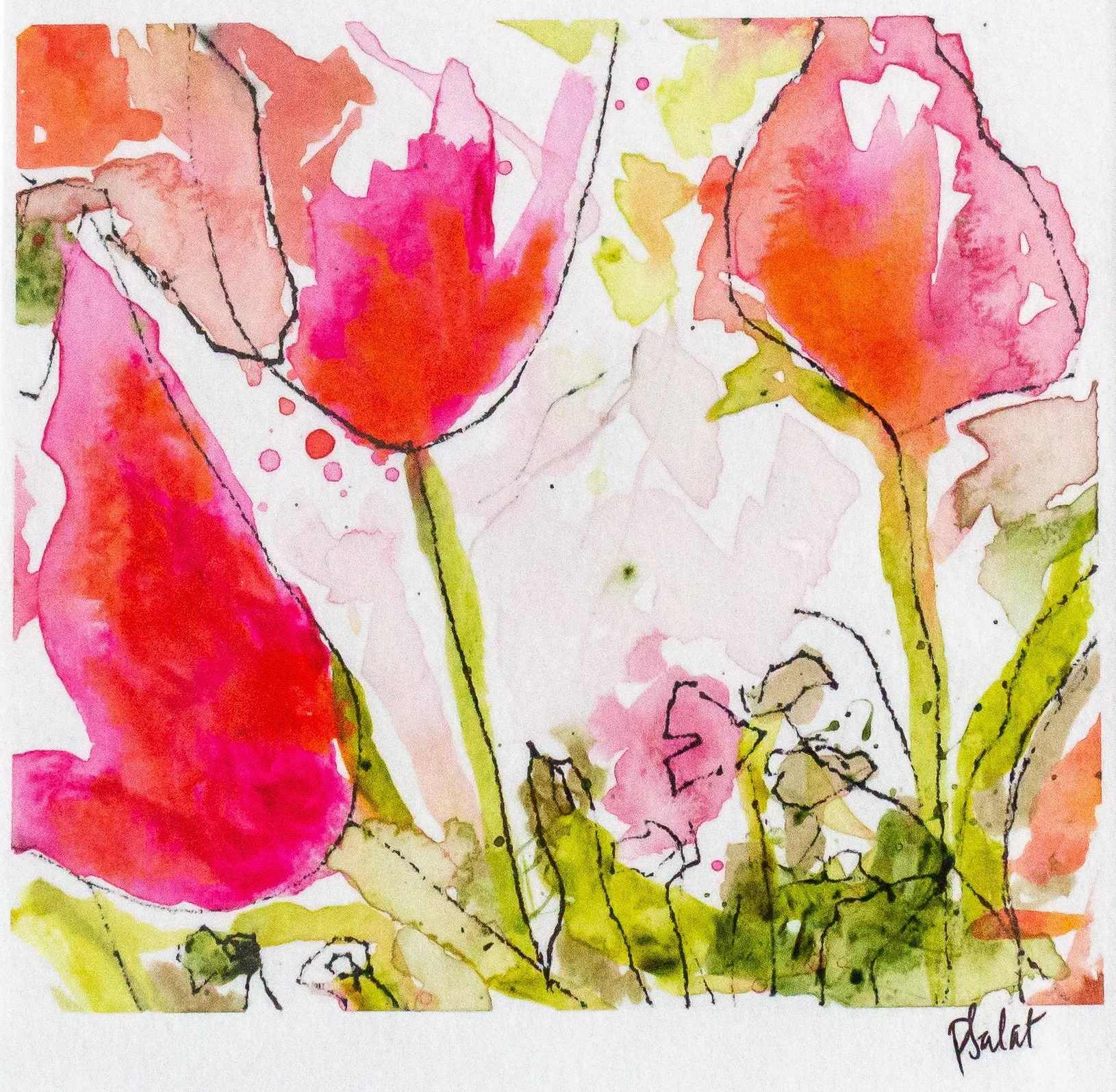"Pinky" 5x5 on paper