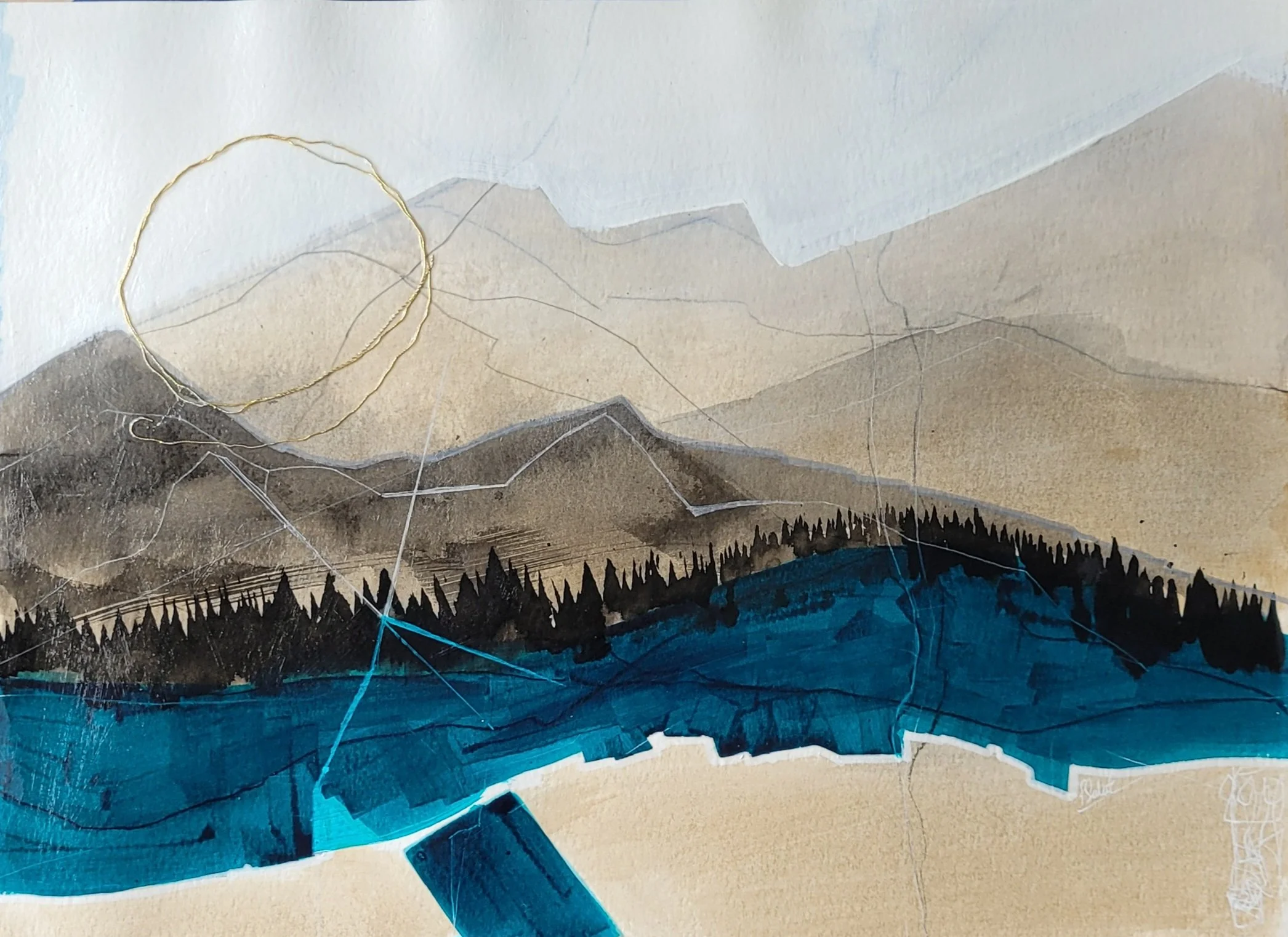 "Fractured and Skewed V"
Image 11" x 15" 