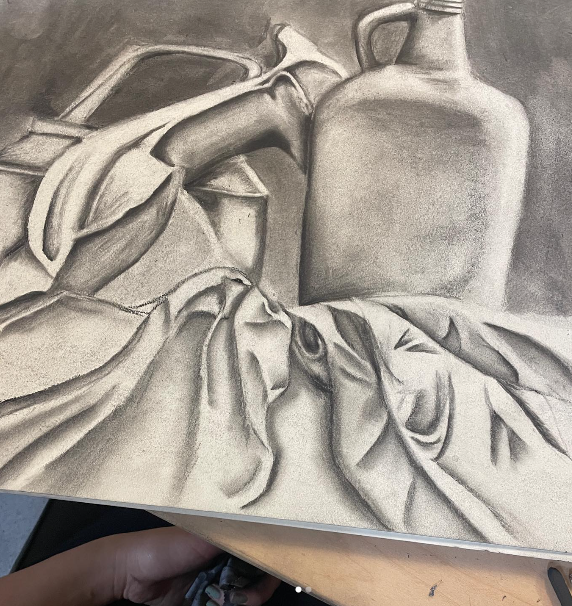 Charcoal still life (2022)- I love visual arts! I'm mostly self-taught, but I've taken art classes here and there. Follow my art instagram @ns.gart!