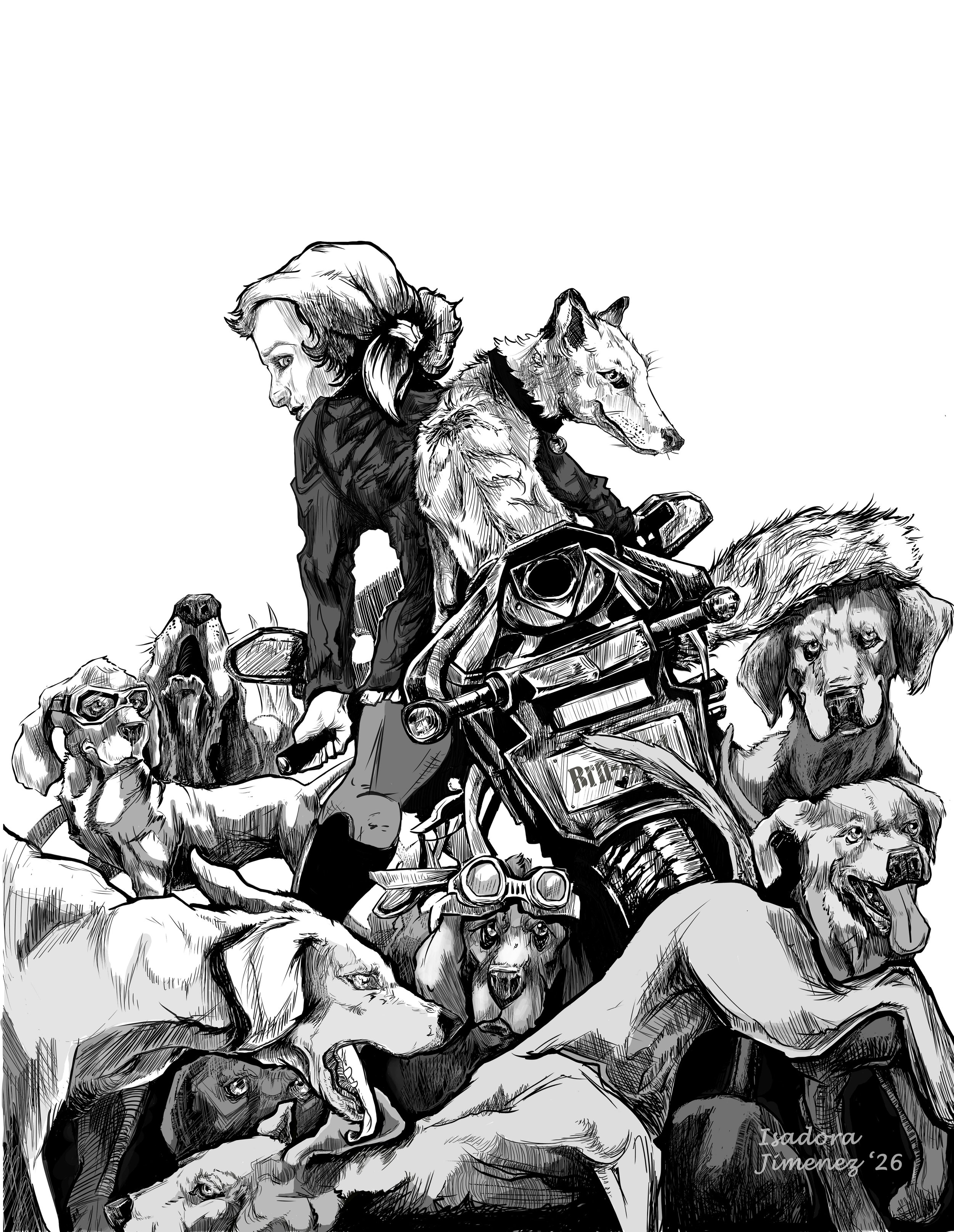 "The Hounds of Castlemier "– Book Cover Illustration, 2026
Personal Project-sample book cover design.

Bridget returns to her ancestral home in Castlemire where a curse has a long hold on her line. At night she hears hounds baying, a fox hunt, but th