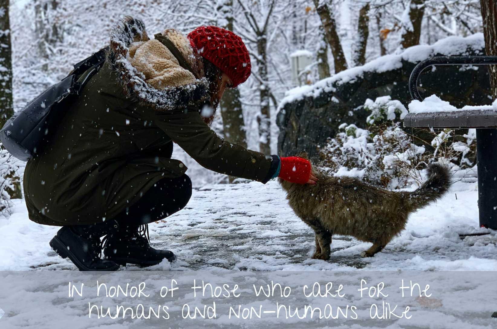 In honor of those who care for the humans and non-humans alike.