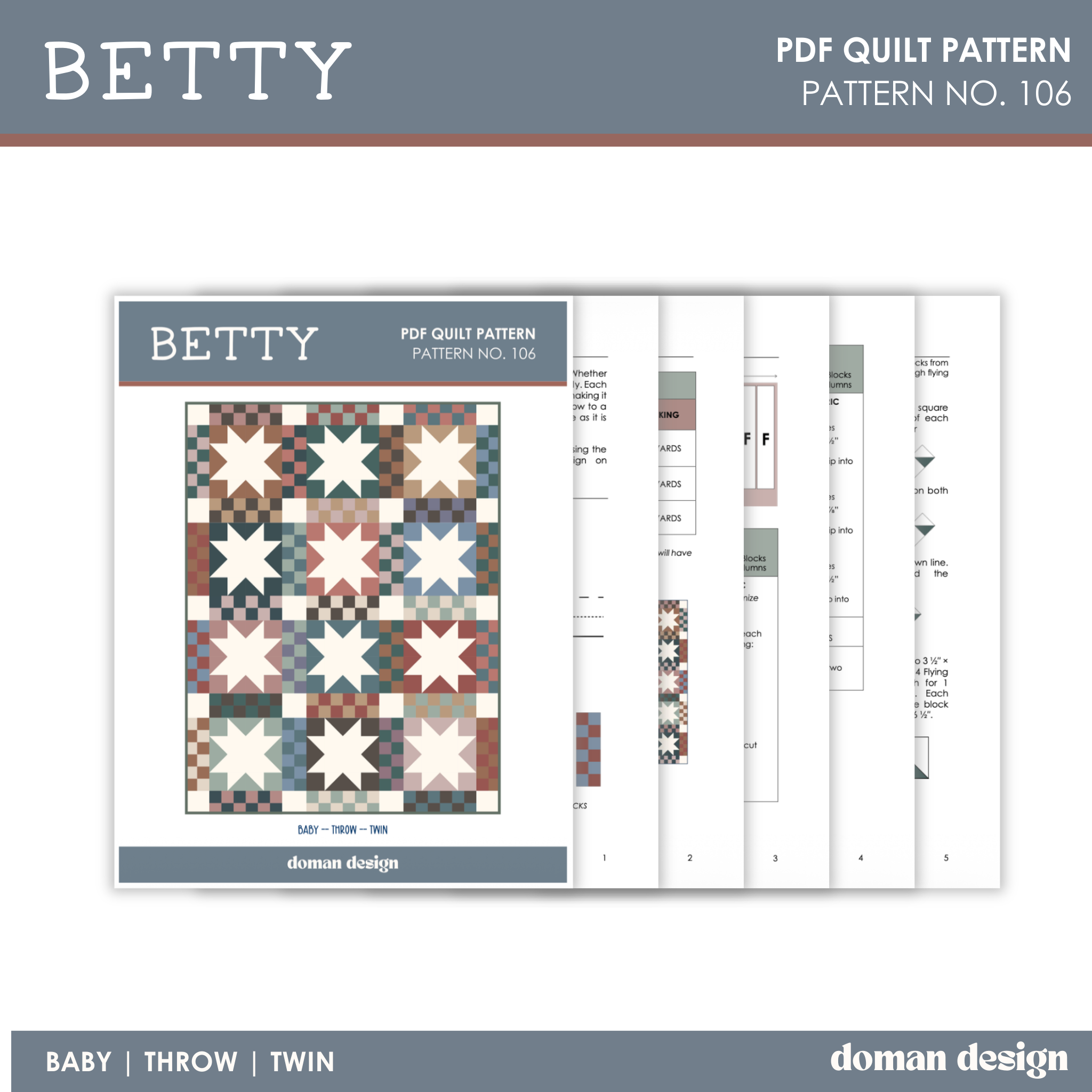 Doman Design Quilt Patterns