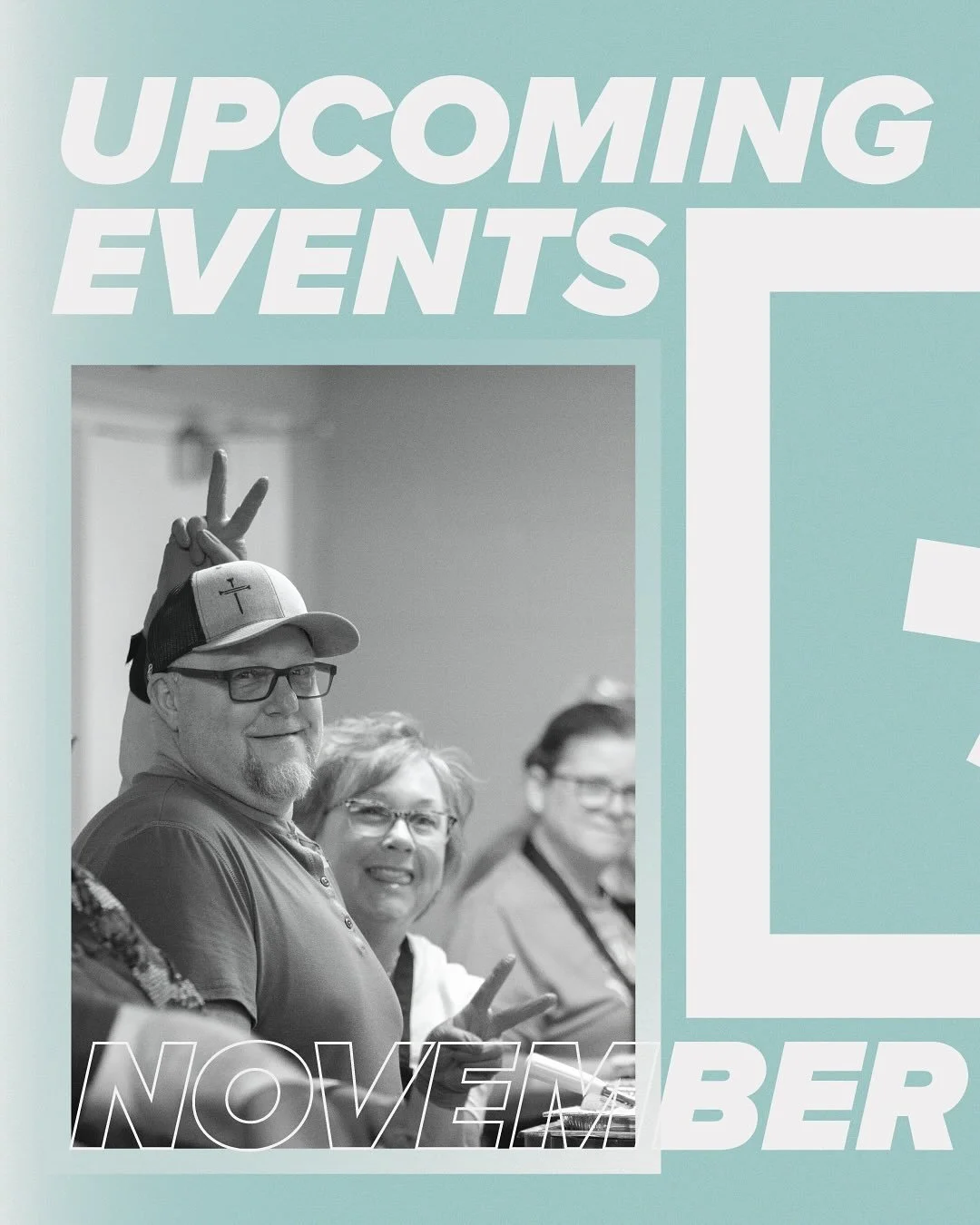 We have some awesome events planned for the rest of the month of November! Not just Thanksgiving Day community dinner and the Big Give! We have many ways to get plugged in and involved. 😊
For more info on our upcoming events, check out our events ta