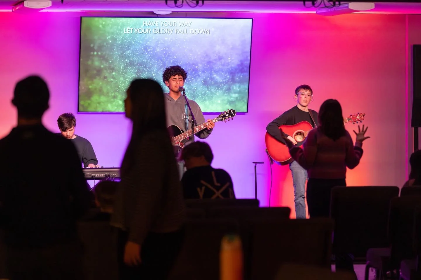 This week, we will have a Worship night, with our primary focus on worshiping the Lord, slowing down, and listening to what he is speaking to us. 
However, this doesn't mean there won't be time to study and reflect on the word, so please bring your B