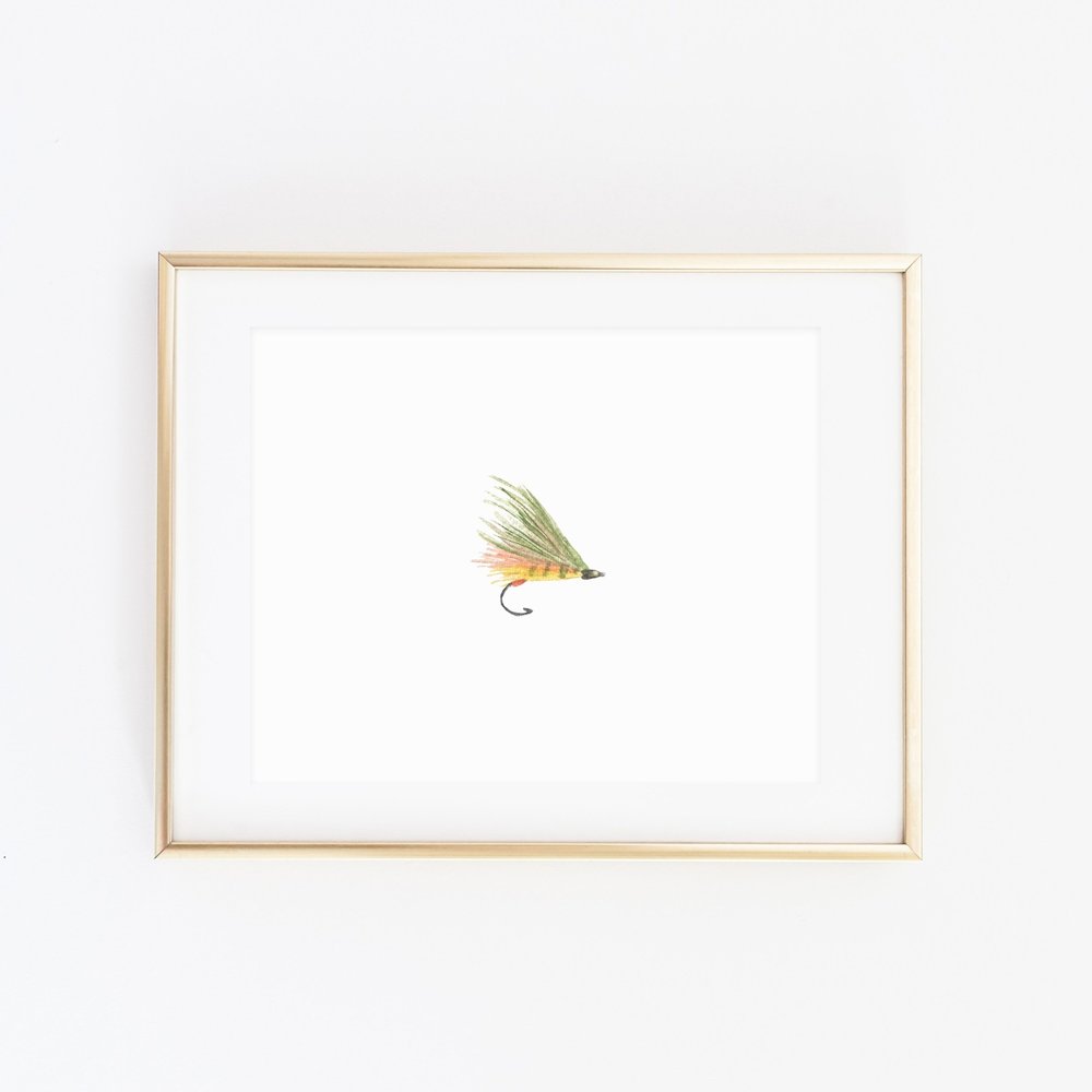 Fly Fishing Art Print — Pearly Gates Designs