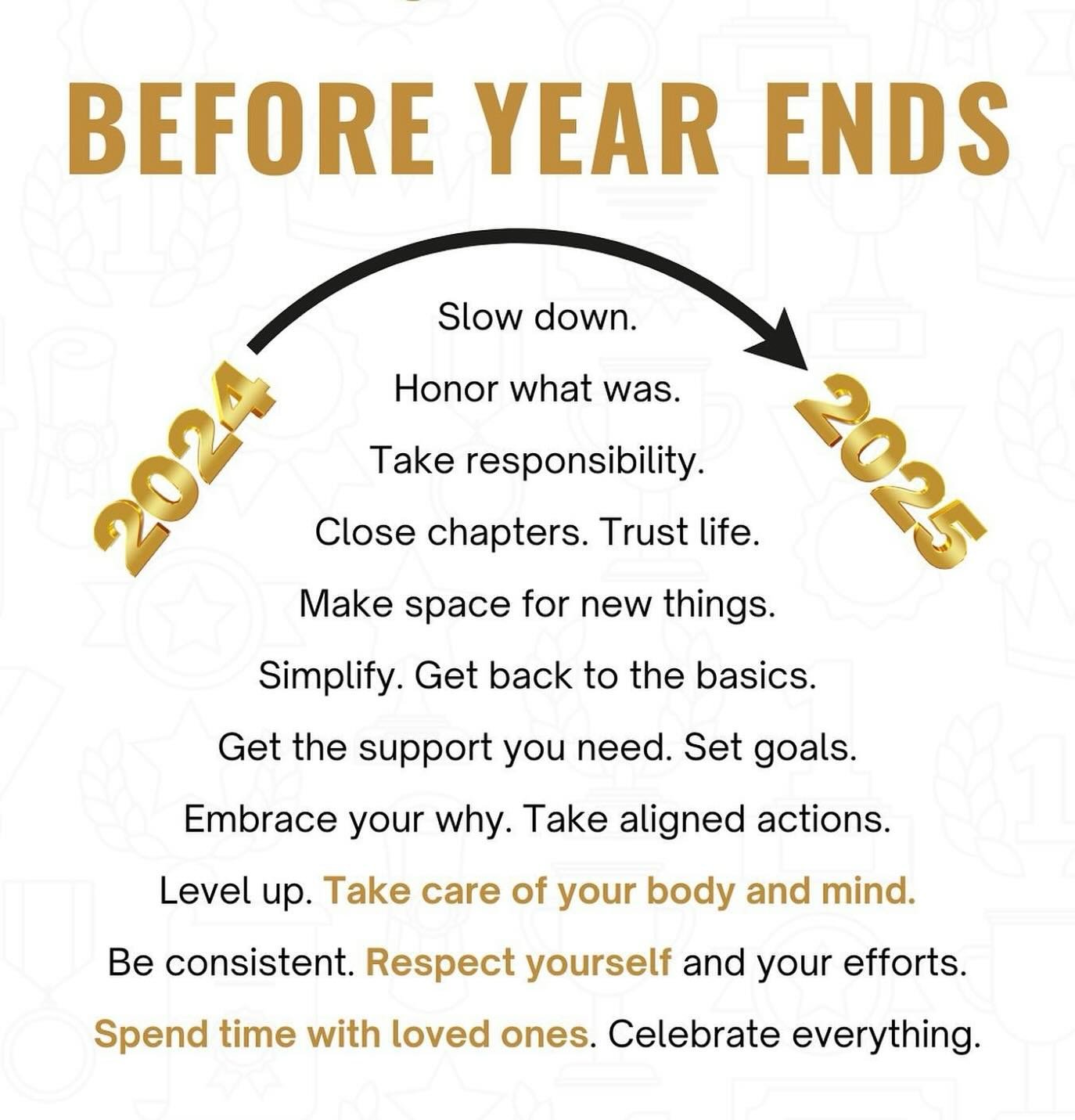 It&rsquo;s hard to believe 2025 is upon us. Looking back at this year, can it not end quickly enough or did you have the best year of your life? Either way, don&rsquo;t miss your time to reflect. For in that reflection is where we grow, learn and get