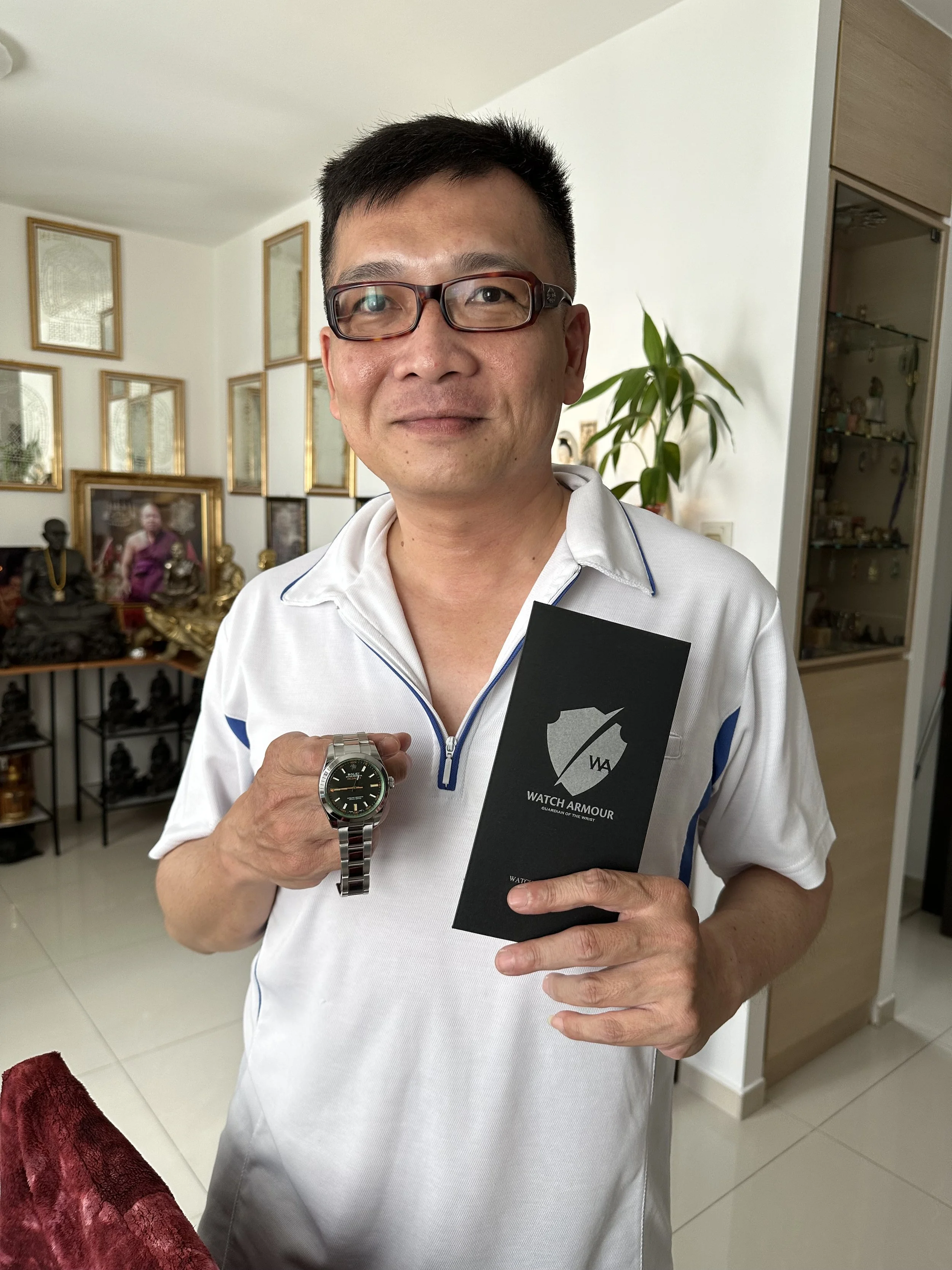 Customer review for Watch Armour screen protector – 5-star rating