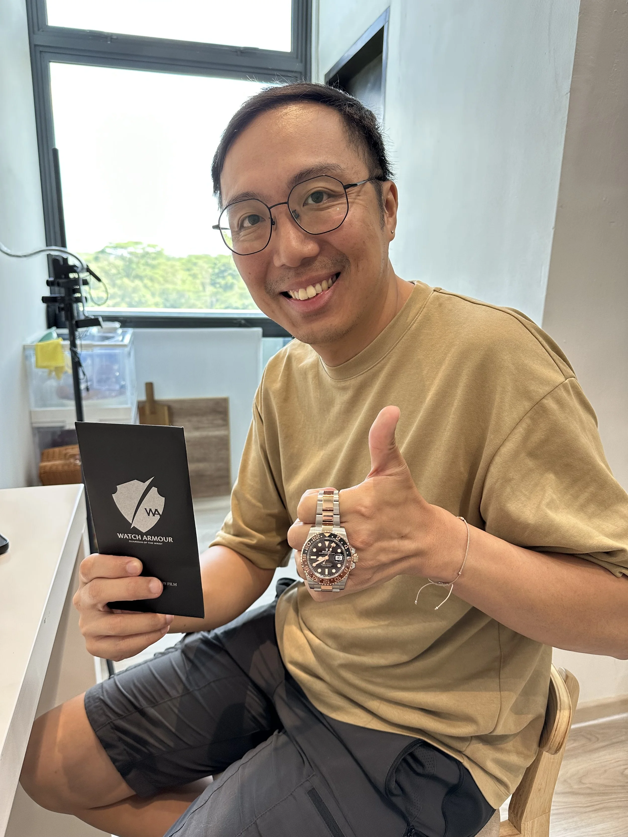 Customer review for Watch Armour screen protector – 5-star rating