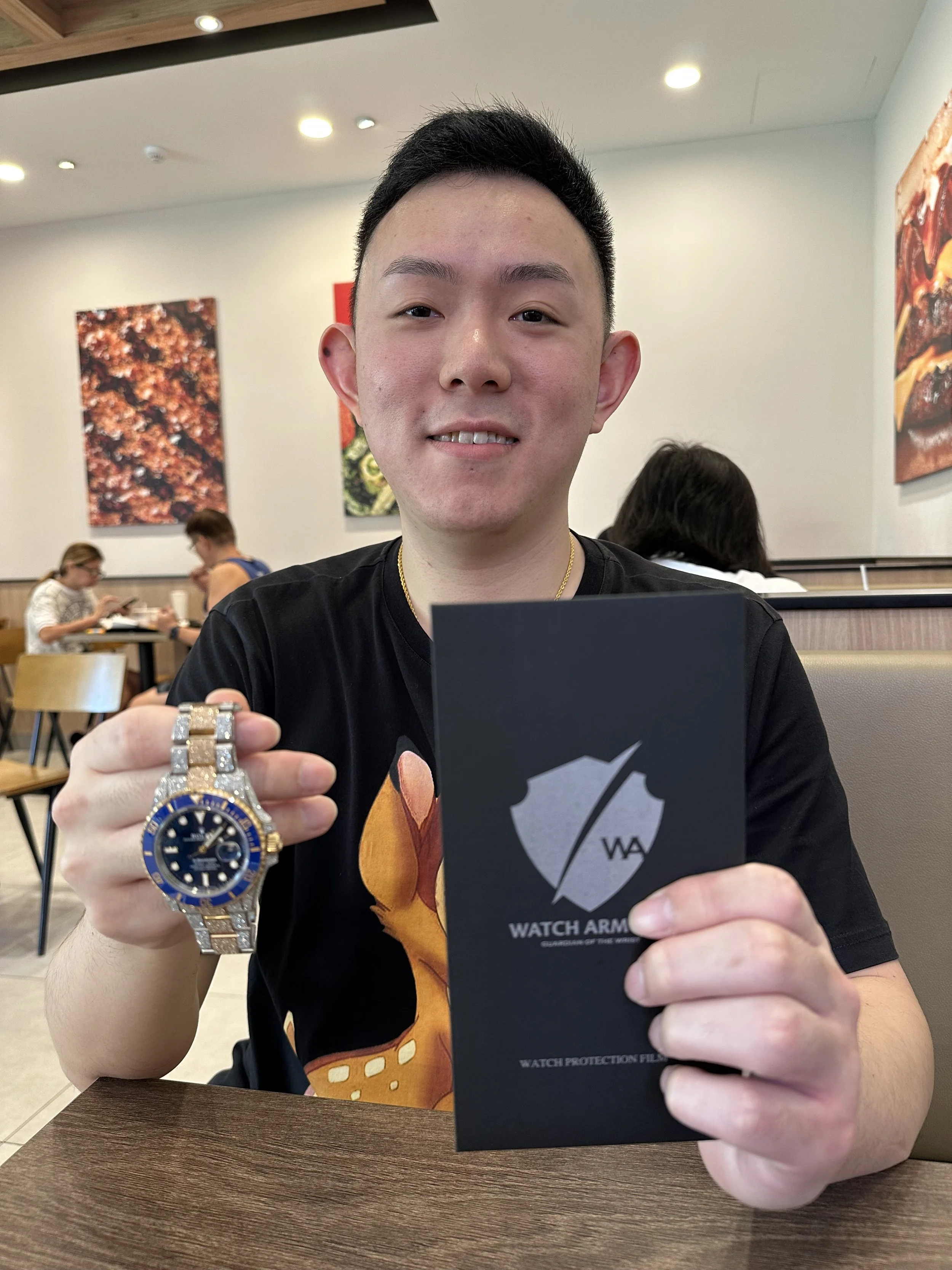 Customer review for Watch Armour screen protector – 5-star rating