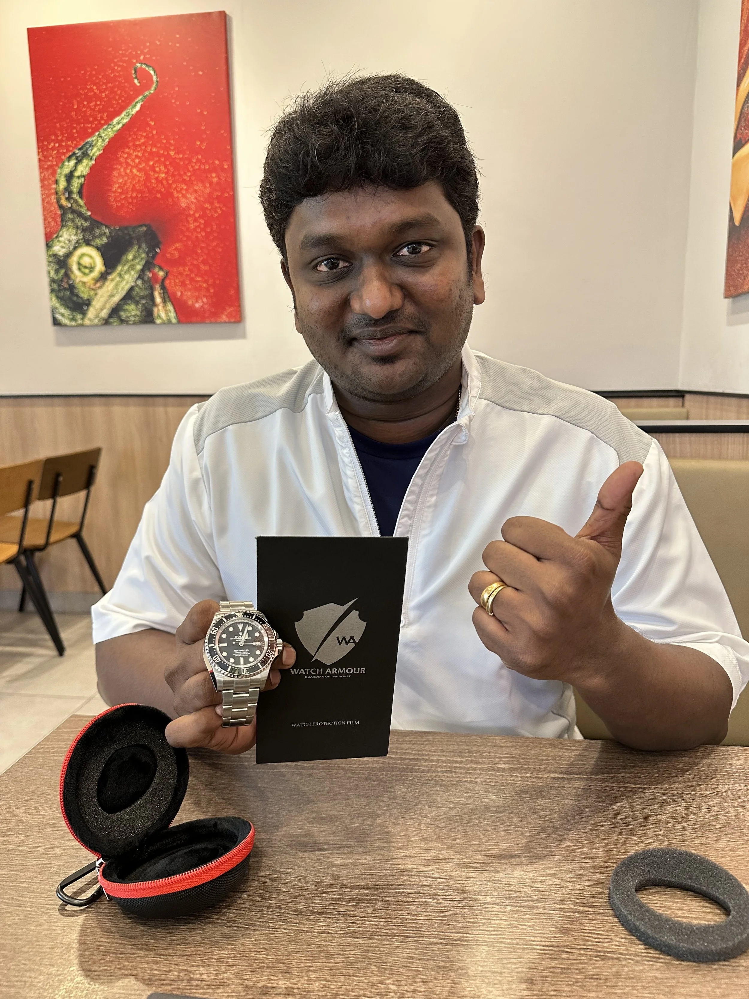 Customer review for Watch Armour screen protector – 5-star rating