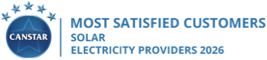 Canstar’s Most Satisfied Customers Solar Provider - 2026