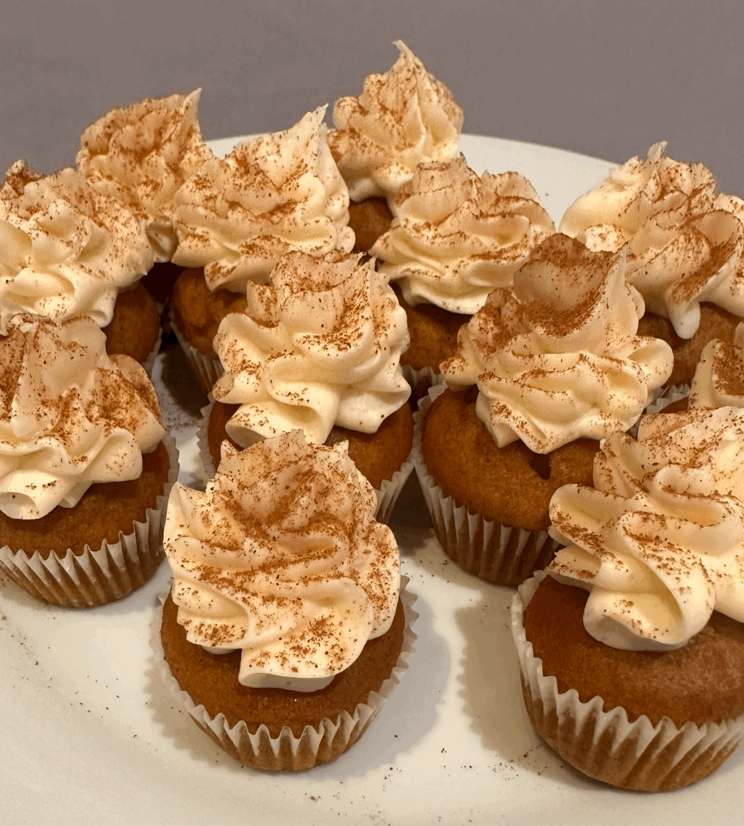 Pumpkin Cakes with Cream Cheese Frosting