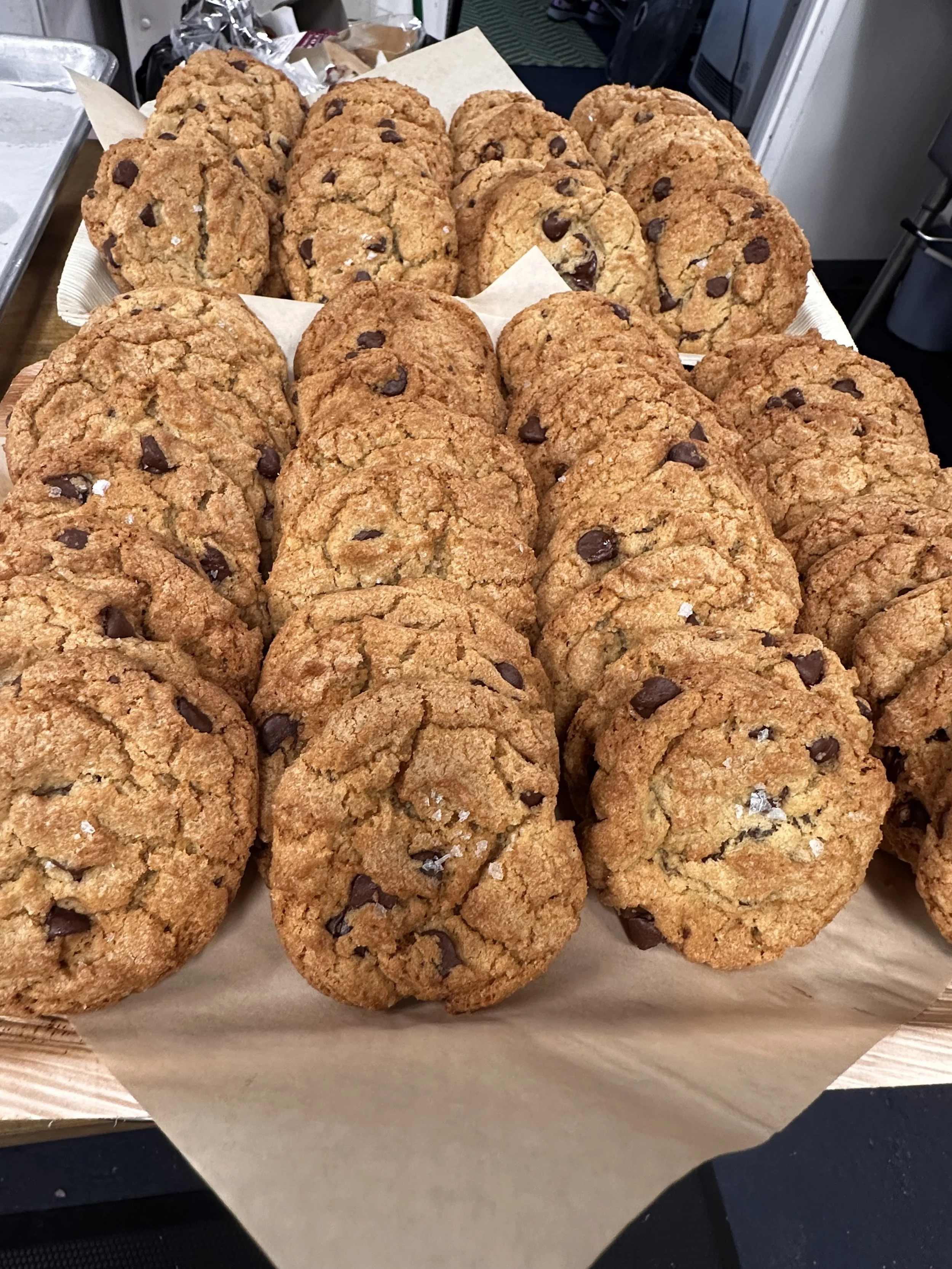 Salted Chocolate Chip Cookies