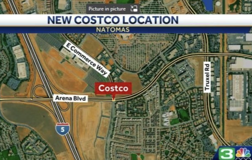 Costco in Natomas area of Sacramento projected to open.