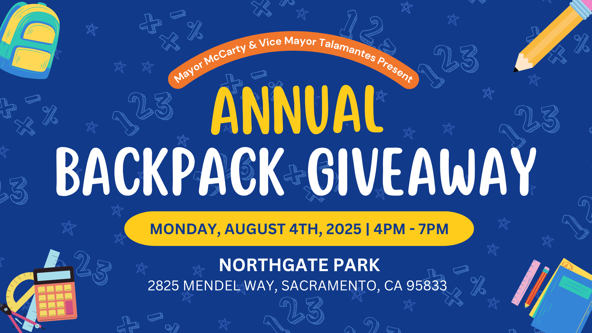 Annual Backpack Giveaway
