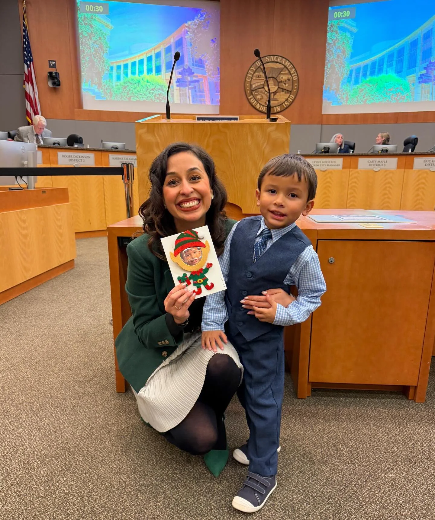 Had a very special constituent visit me at tonight&rsquo;s City Council meeting!