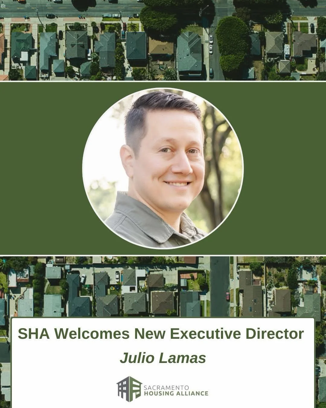 Congratulations to our Planning Commissioner Julio Lamas on his new role as Executive Director at Sacramento Housing Alliance! We are so excited for you and this new journey working with a nonprofit organization that does incredible work in our commu