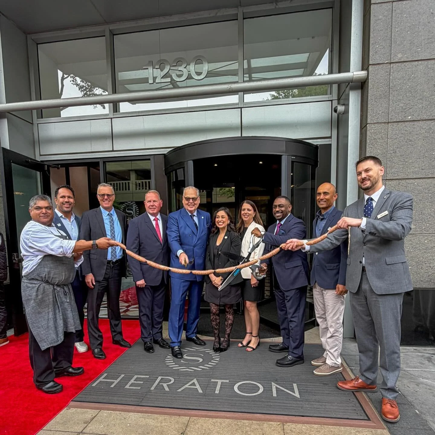 I&rsquo;ve been to a lot of ribbon cuttings, but this was definitely my first sausage link cutting!

Congratulations to Sheraton Grand Sacramento on its 25th anniversary and grand reopening!