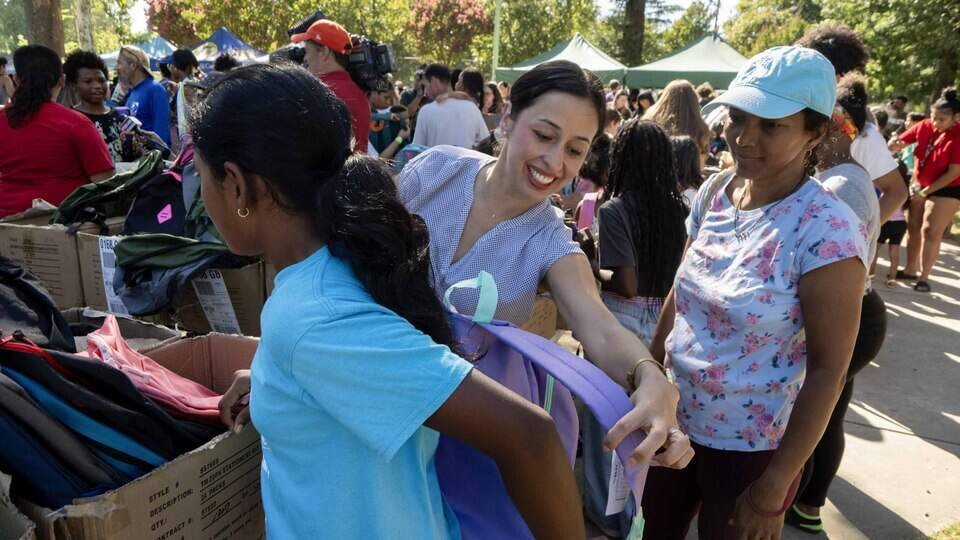 Thousands of Sacramento kids prepare for new school year with free backpacks