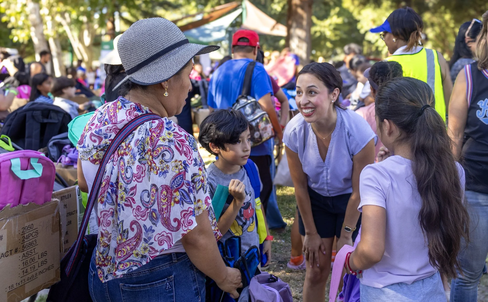 Sacramento kids get backpacks at annual giveaway
