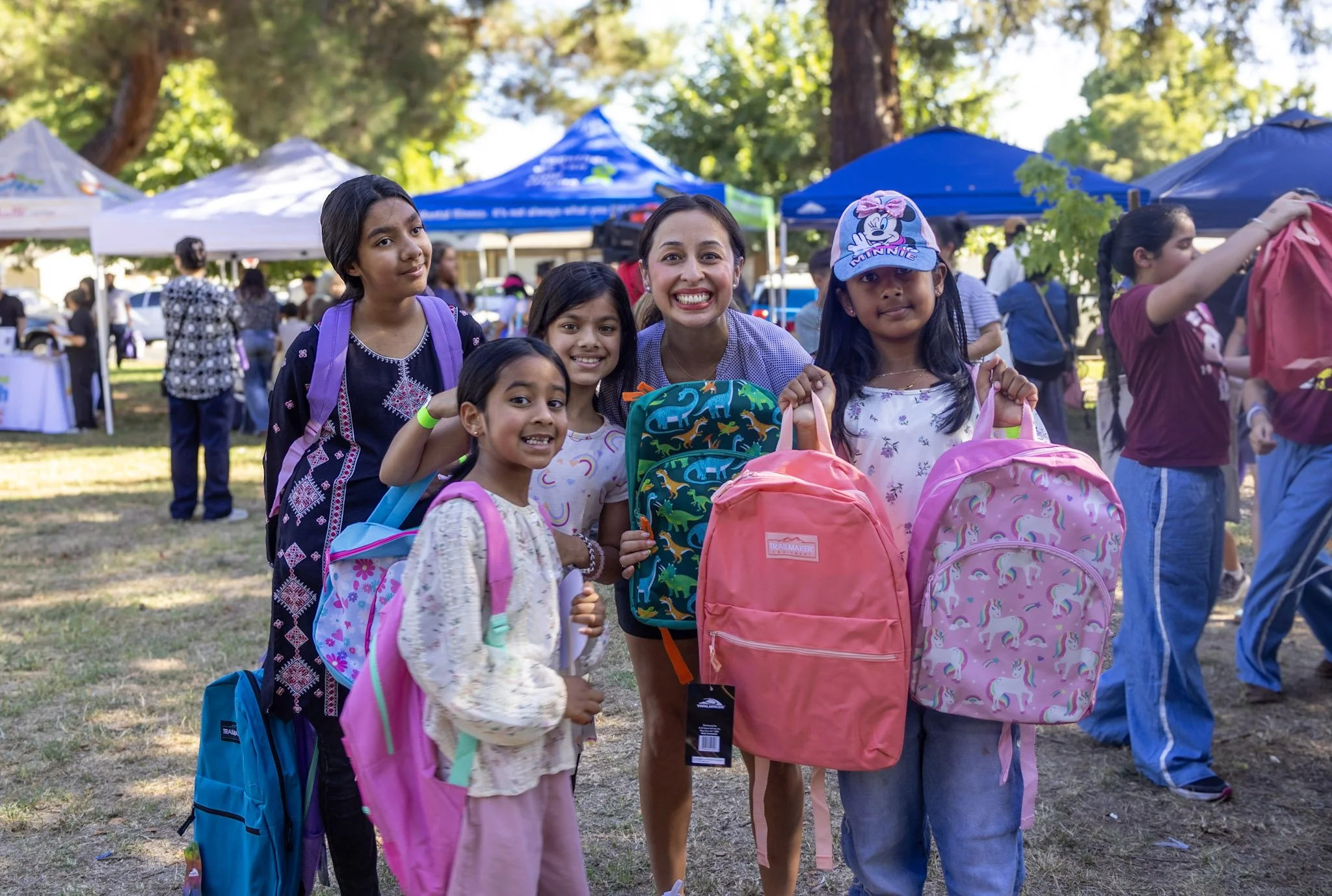 Sacramento students receive free backpacks before school starts