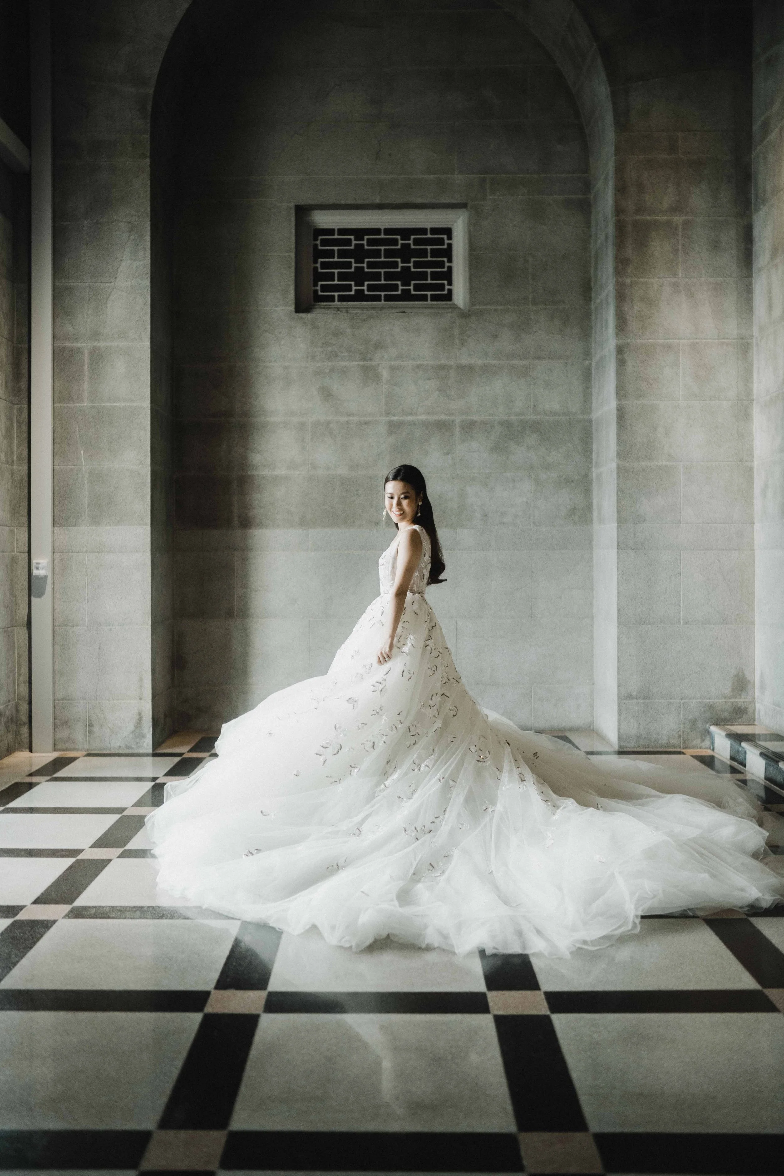 Bride Wedding Photography at National Gallery