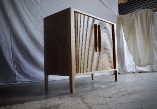 audio cabinet made by hand