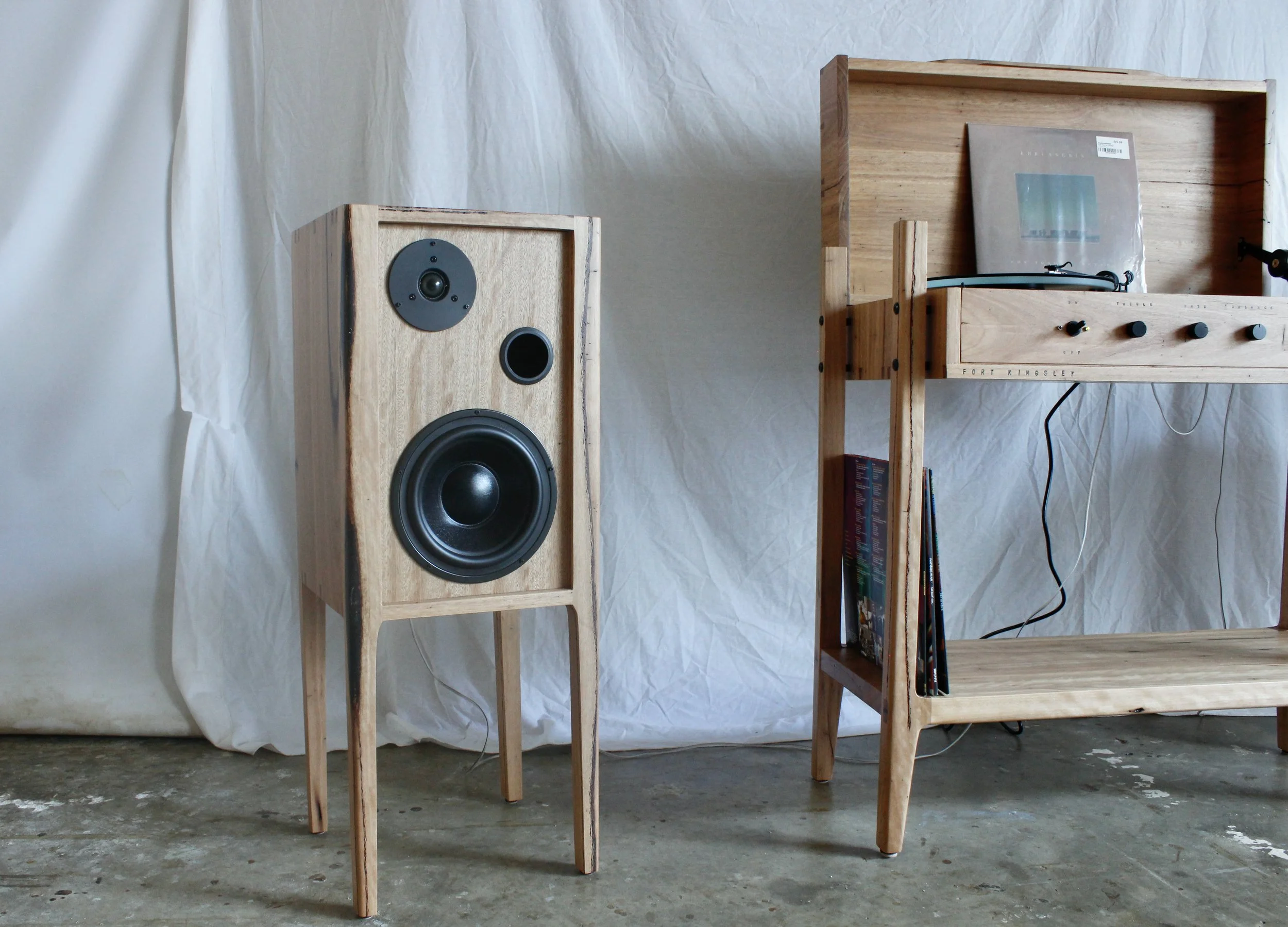 turntable and speakers