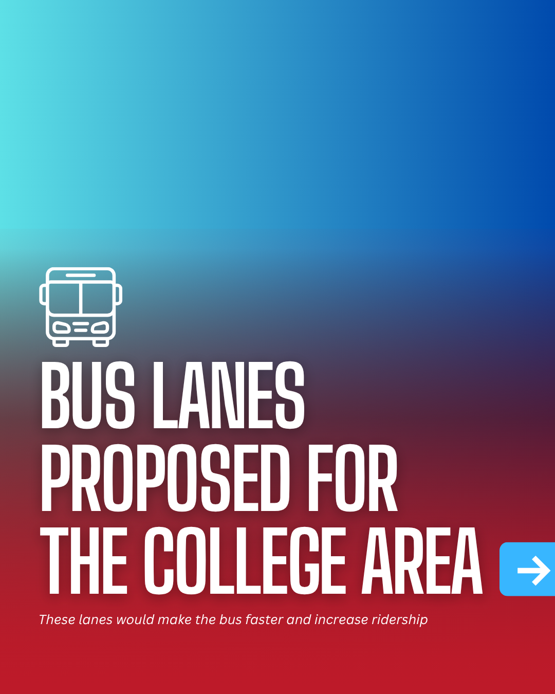 Bus Lanes Proposed for the College Area