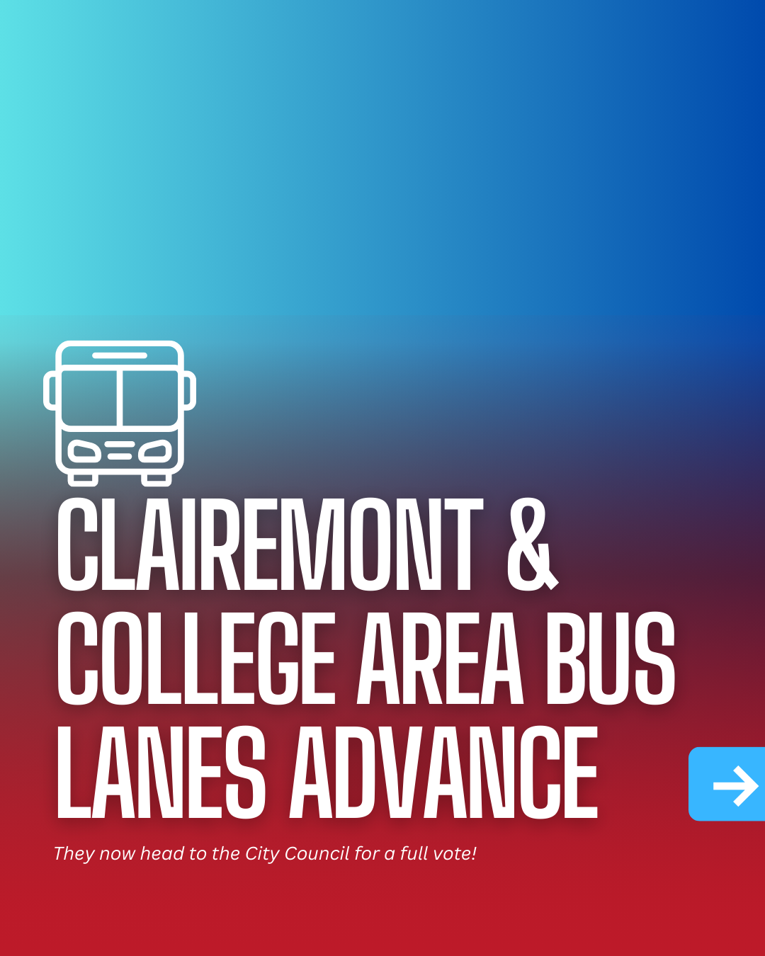 Clairemont &amp; College Area Bus Lanes Move Forward