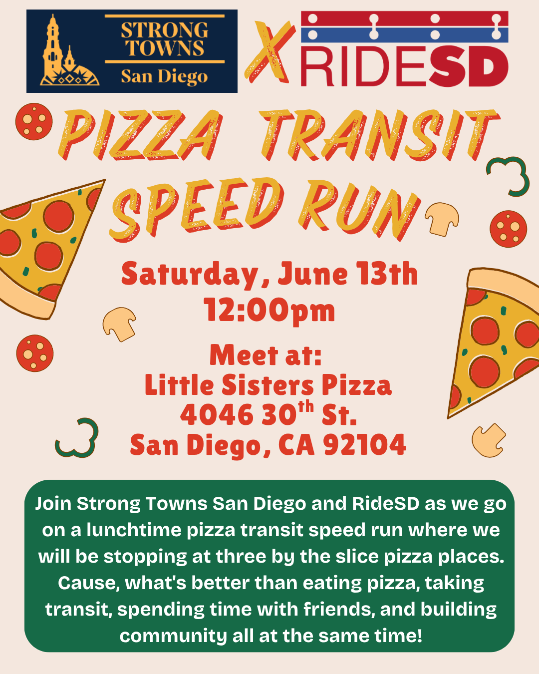 Pizza Transit Speed Run with Strong Towns